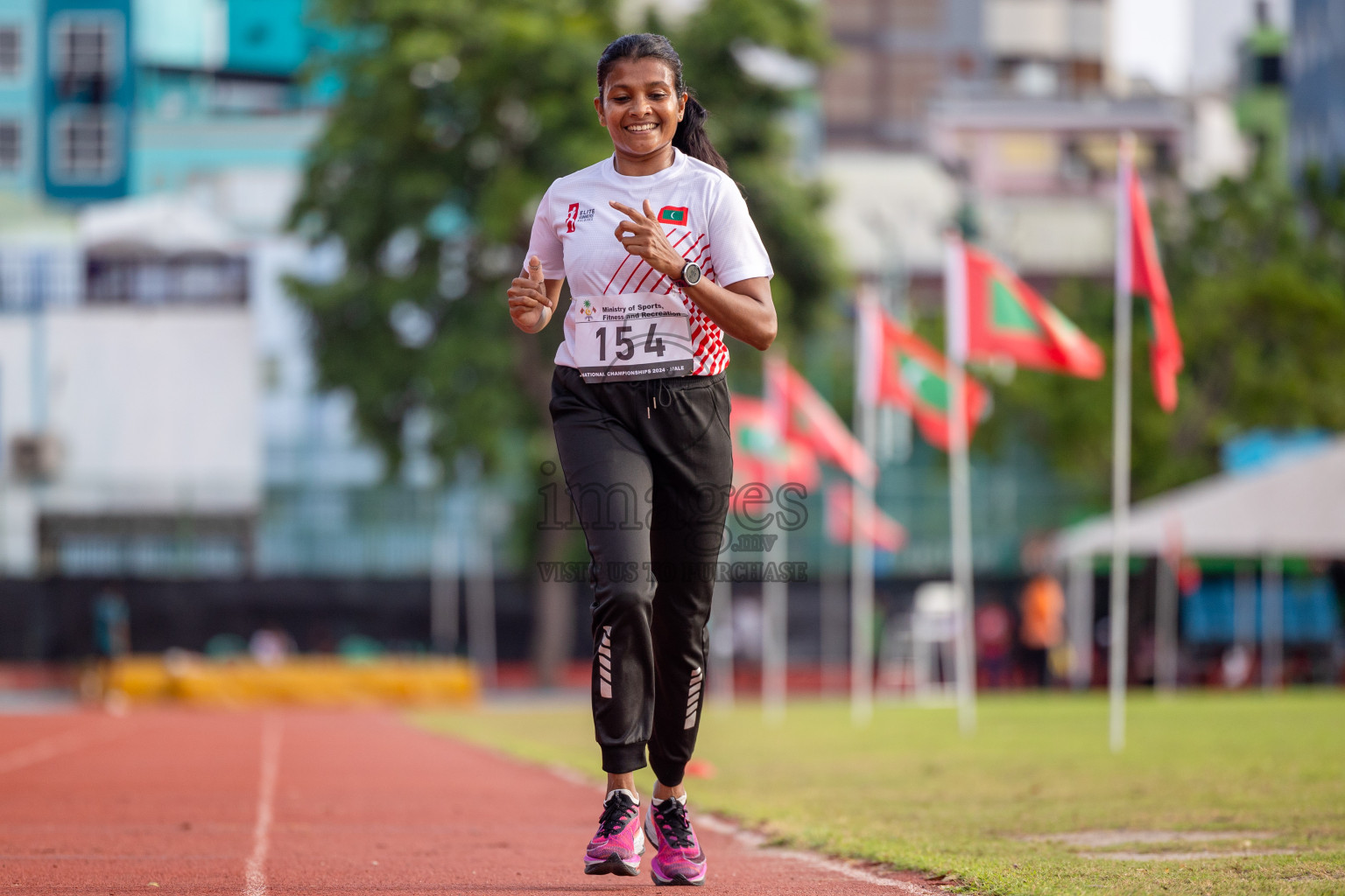 Day 2 of 33rd National Athletics Championship was held in Ekuveni Track at Male', Maldives on Friday, 6th September 2024. Photos: Shuu Abdul Sattar / images.mv