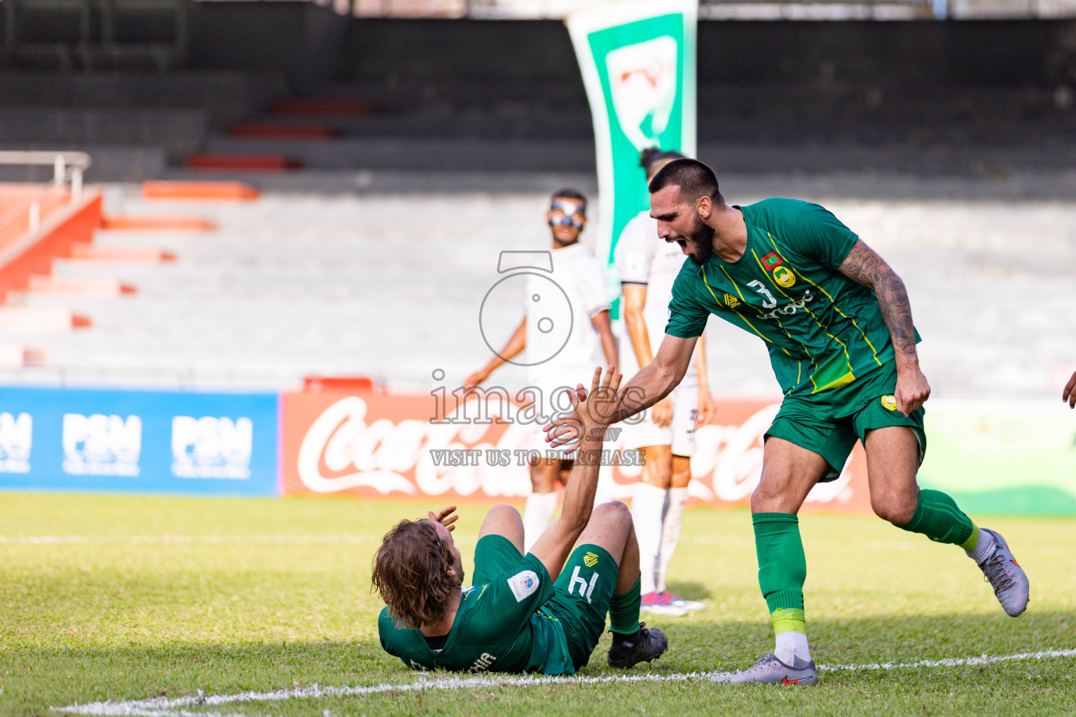 Maziya SRC vs Green Streets in Dhivehi Premier League 2025/26 held in National Football Stadium, Male', Maldives on Saturyday, 25 October 2025. 
Photos: Hassan Simah / Images.mv