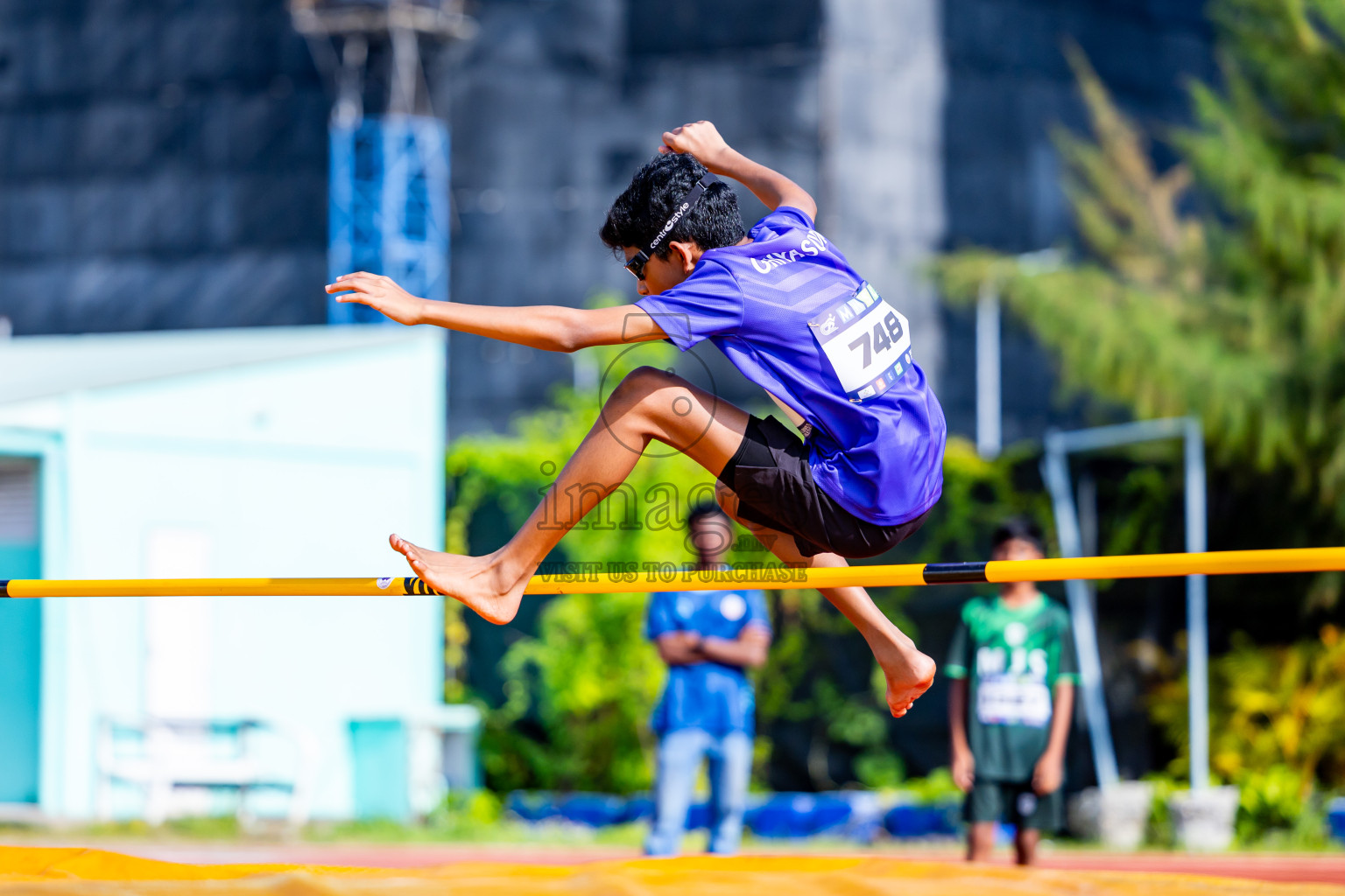 Day 3 of MWSC Interschool Athletics Championships 2024 held in Hulhumale Running Track, Hulhumale, Maldives on Monday, 11th November 2024. Photos by:  Nausham Waheed / Images.mv