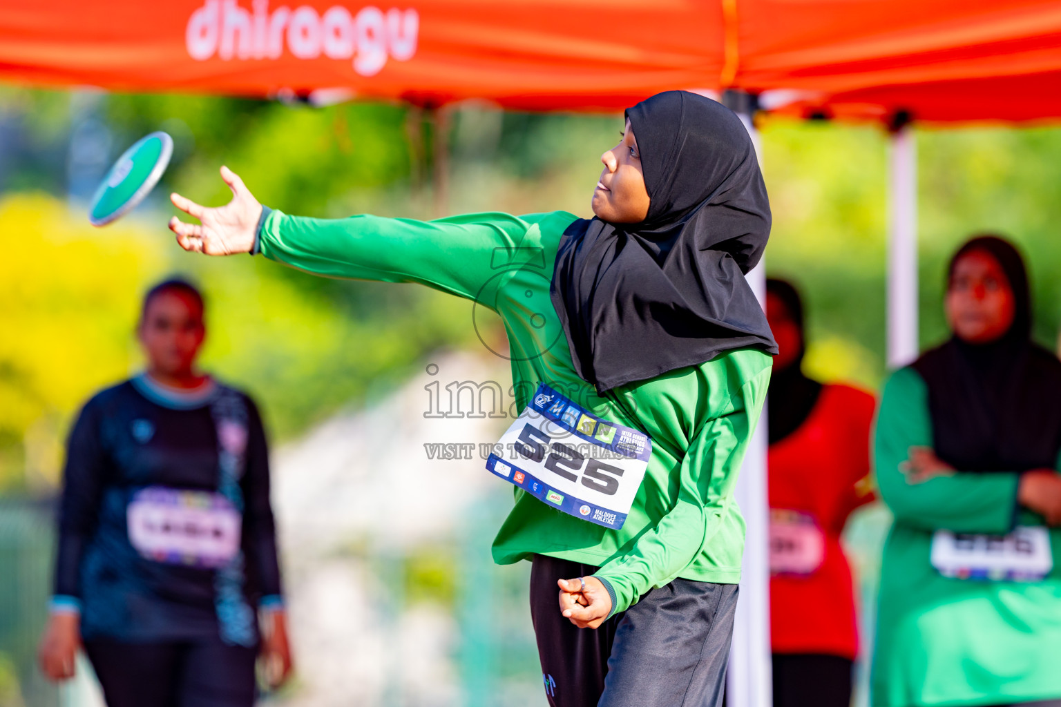 Day 6 of MWSC Interschool Athletics Championships 2024 held in Hulhumale Running Track, Hulhumale, Maldives on Thursday, 14th November 2024. Photos by: Nausham Waheed / Images.mv