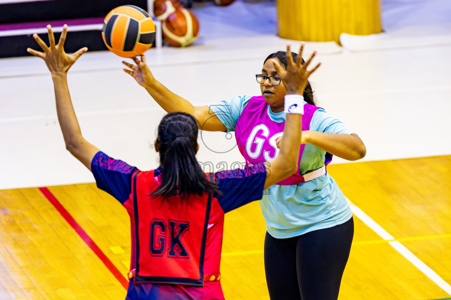 MV Netters vs Club Matrix in Day 4 of 21st National Netball Tournament was held in Social Canter at Male', Maldives on Sunday, 19th May 2024. Photos: Nausham Waheed / images.mv