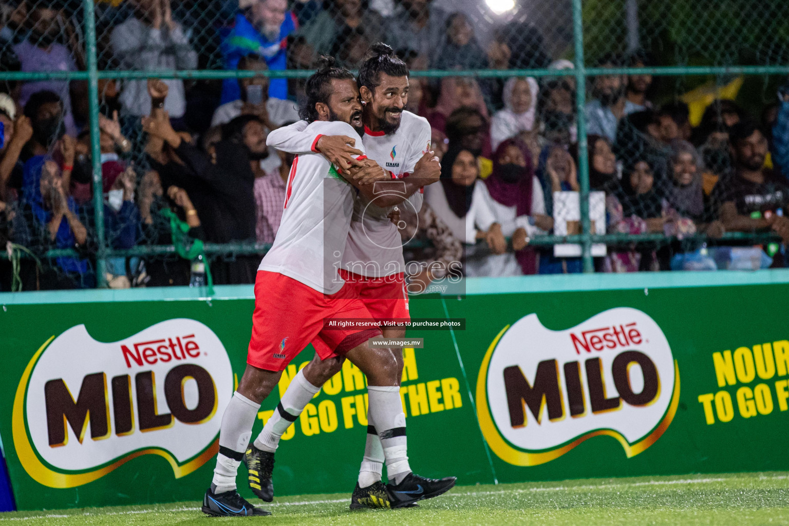 Team FSM Vs Prisons Club in the Semi Finals of Club Maldives 2021 held in Hulhumale, Maldives on 15 December 2021. Photos: Shuu Abdul Sattar / images.mv