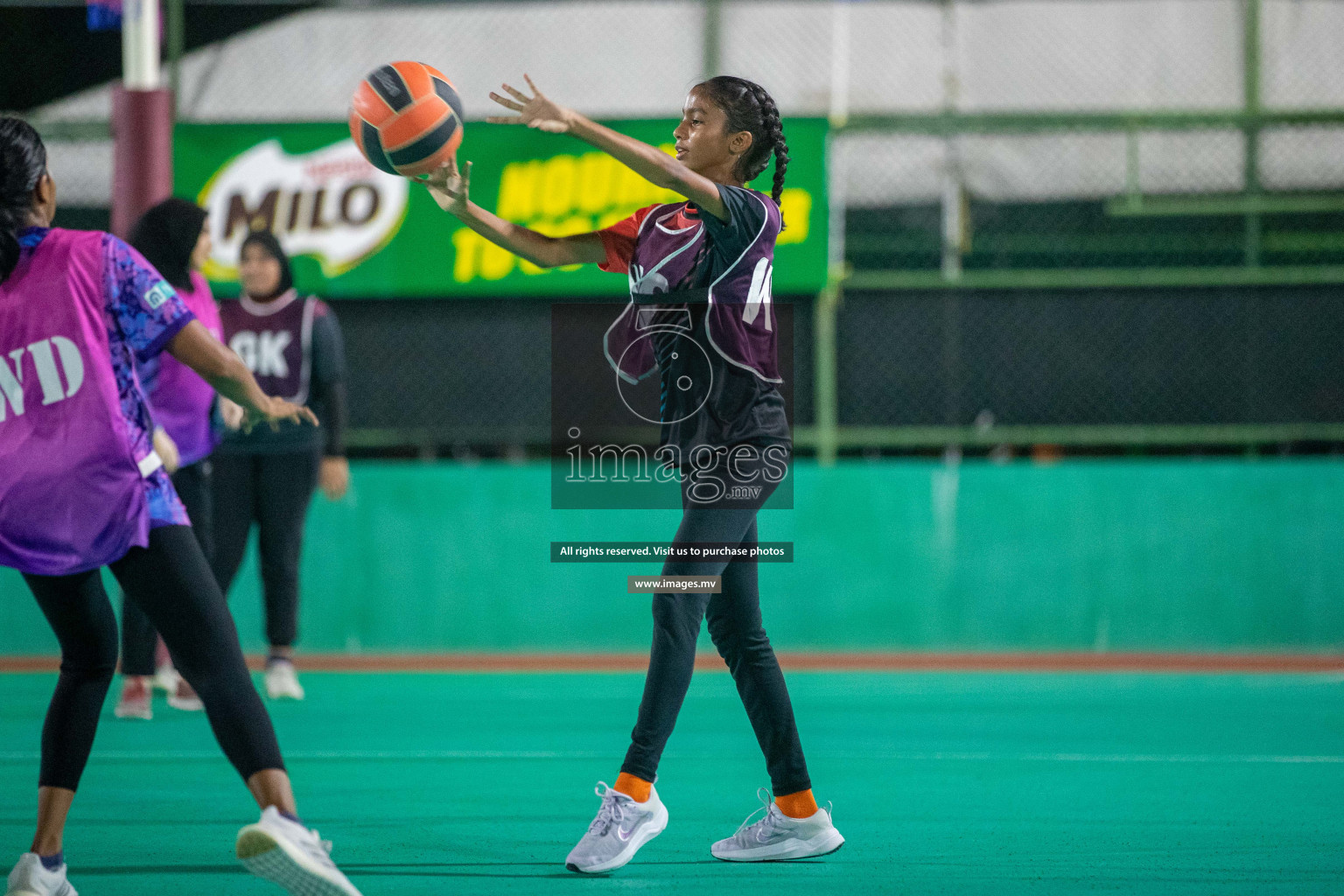 Day 5 of 20th Milo National Netball Tournament 2023, held in Synthetic Netball Court, Male', Maldives on 3rd  June 2023 Photos: Nausham Waheed/ Images.mv