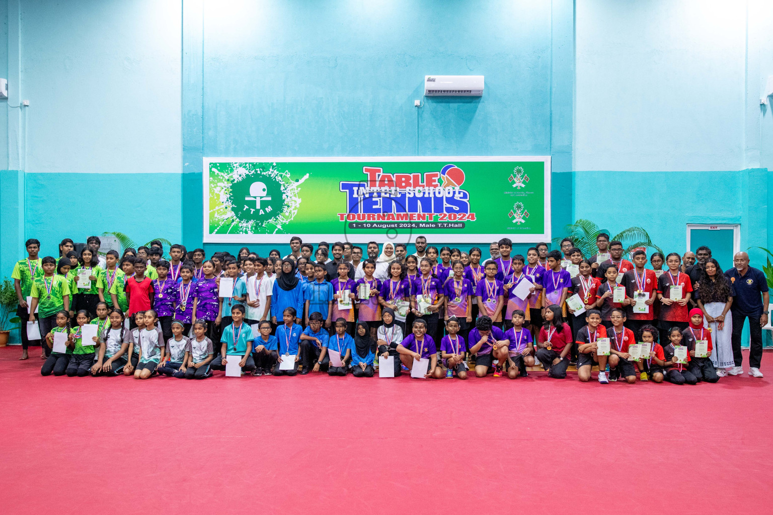 Senior Finals and Awarding ceremony of Interschool Table Tennis Tournament 2024 was held in Male' TT Hall, Male', Maldives on Saturday, 10th August 2024.
Photos: Ismail Thoriq / images.mv