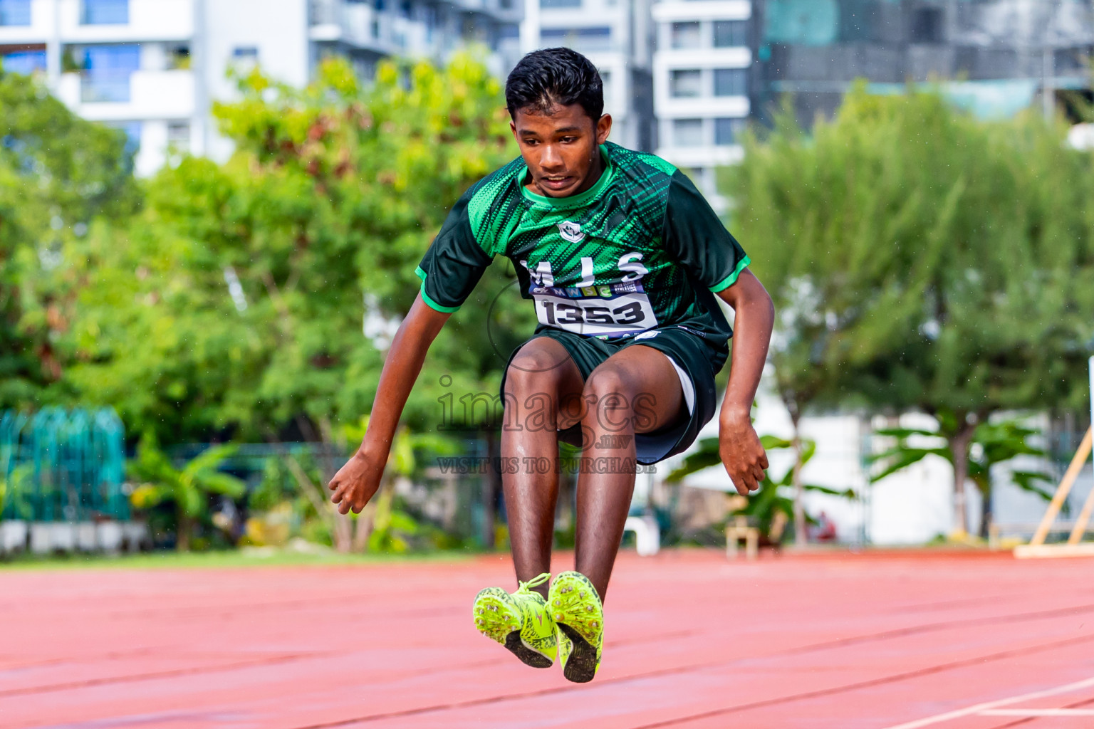 Day 3 of MWSC Interschool Athletics Championships 2024 held in Hulhumale Running Track, Hulhumale, Maldives on Monday, 11th November 2024. Photos by:  Nausham Waheed / Images.mv