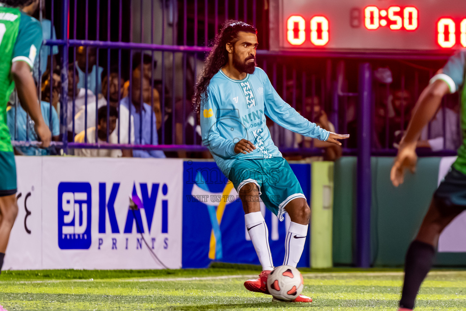 Maalhos vs Kamadhoo in Day 2 of Better in Baa Futsal Fiesta 2025 Men's division held in B. Eydhafushi, Maldives on Thursday, 6th November 2025. Photos: Nausham Waheed / images.mv