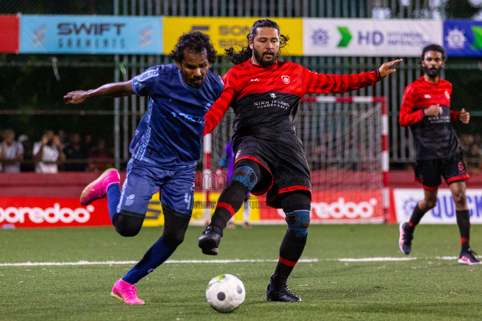 AA Mathiveri vs AA Bodufolhudhoo in Day 6 of Golden Futsal Challenge 2024 was held on Saturday, 20th January 2024, in Hulhumale', Maldives
Photos: Ismail Thoriq / images.mv