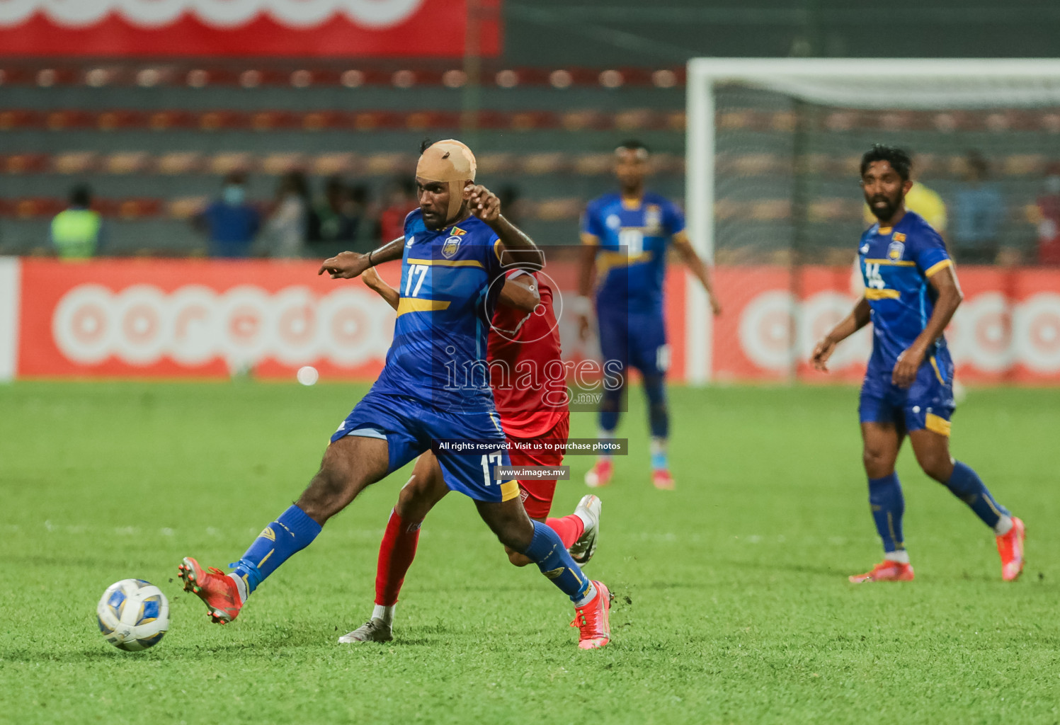 Nepal vs Sri Lanka in SAFF Championship 2021 held on 4th October 2021 in Galolhu National Stadium, Male', Maldives