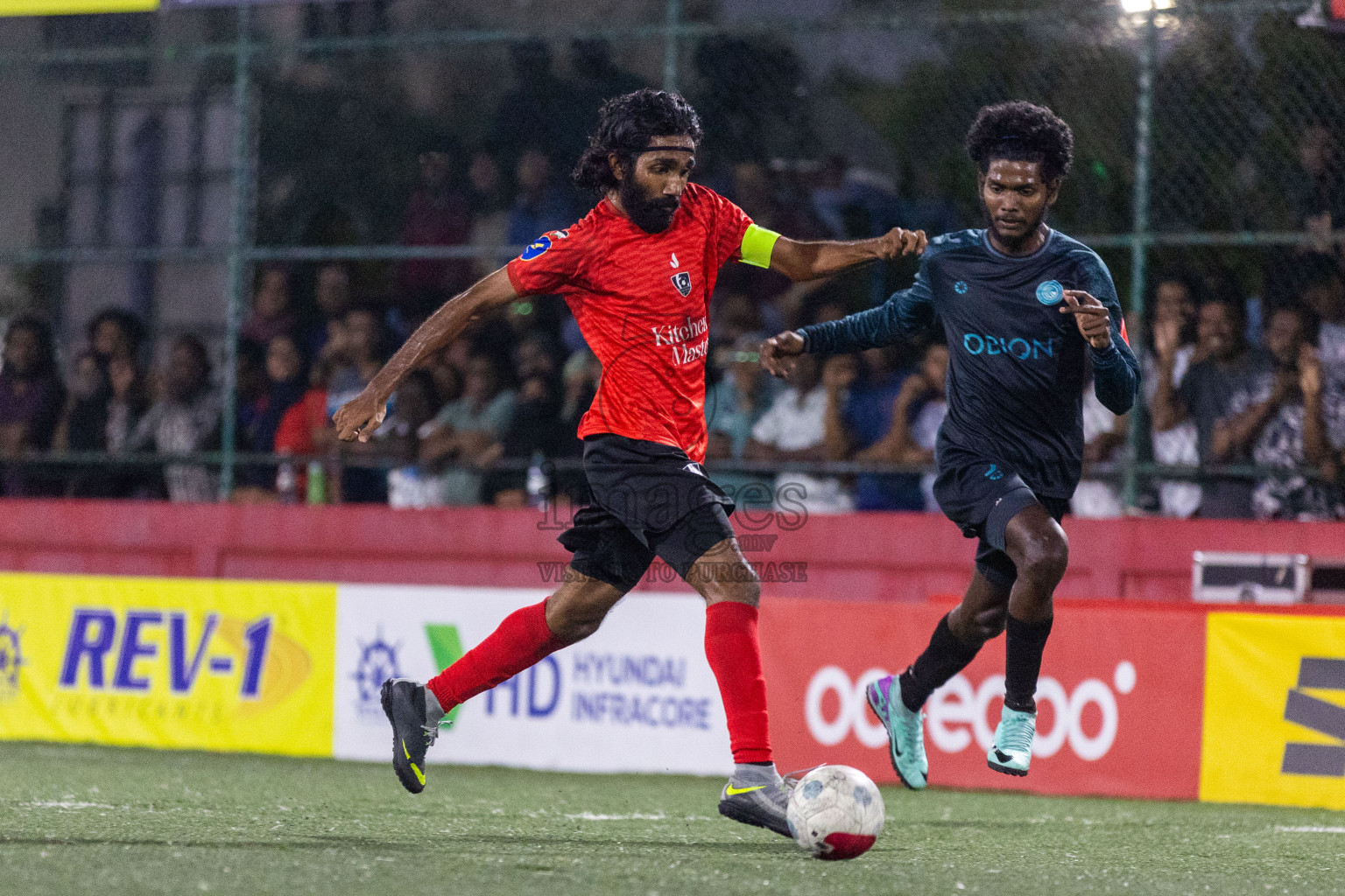 Sh Kanditheemu vs Sh Feydhoo in Day 21 of Golden Futsal Challenge 2024 was held on Sunday , 4th February 2024 in Hulhumale', Maldives Photos: Nausham Waheed / images.mv