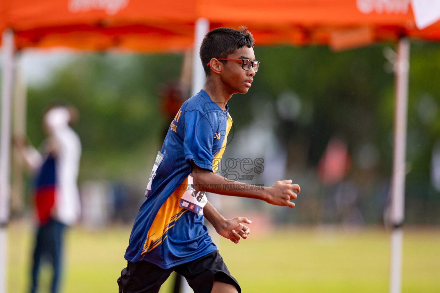 Day 3 of MWSC Interschool Athletics Championships 2024 held in Hulhumale Running Track, Hulhumale, Maldives on Monday, 11th November 2024. 
Photos by: Hassan Simah / Images.mv