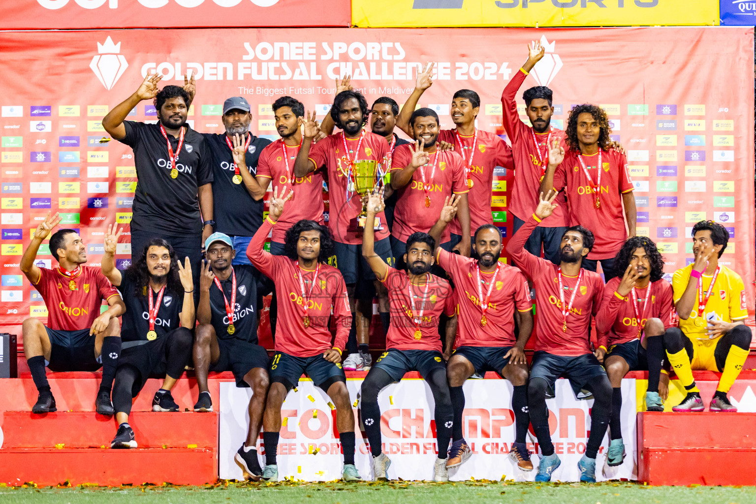 Dh Kudahuvadhoo vs Dh Maaenboodhoo in Day 24 of Golden Futsal Challenge 2024 was held on Wednesday  , 7th February 2024 in Hulhumale', Maldives Photos: Nausham Waheed / images.mv