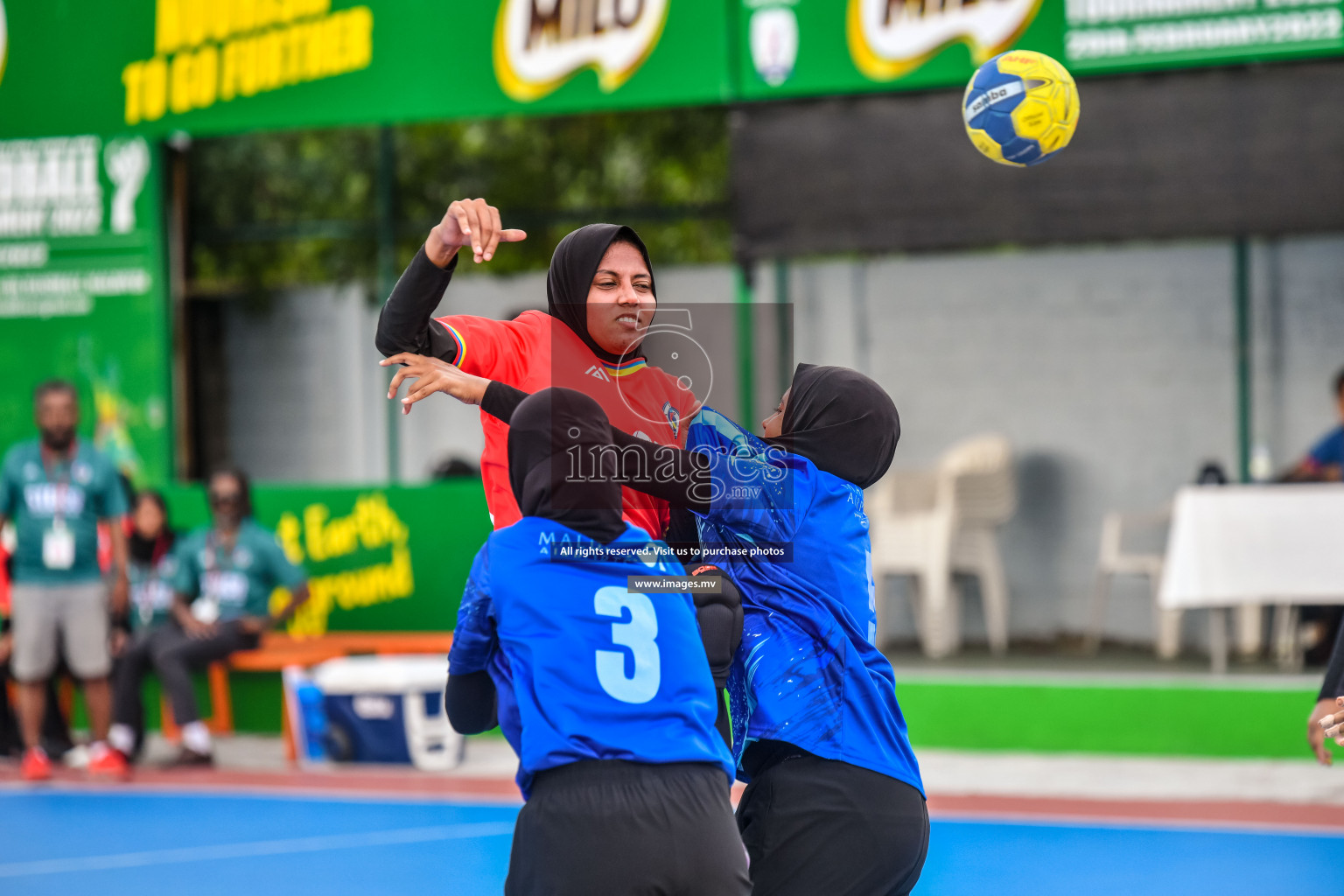 Day 7 of MILO 6th Inter Office Handball Tournament 2022 Photos by Nausham waheed