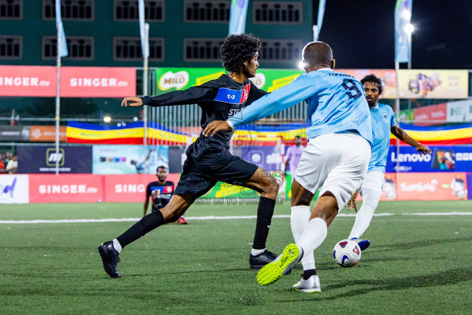 TEAM MACL vs STELCO RC in Quarter Finals of Club Maldives Cup 2024 held in Rehendi Futsal Ground, Hulhumale', Maldives on Wednesday, 9th October 2024. Photos: Nausham Waheed / images.mv