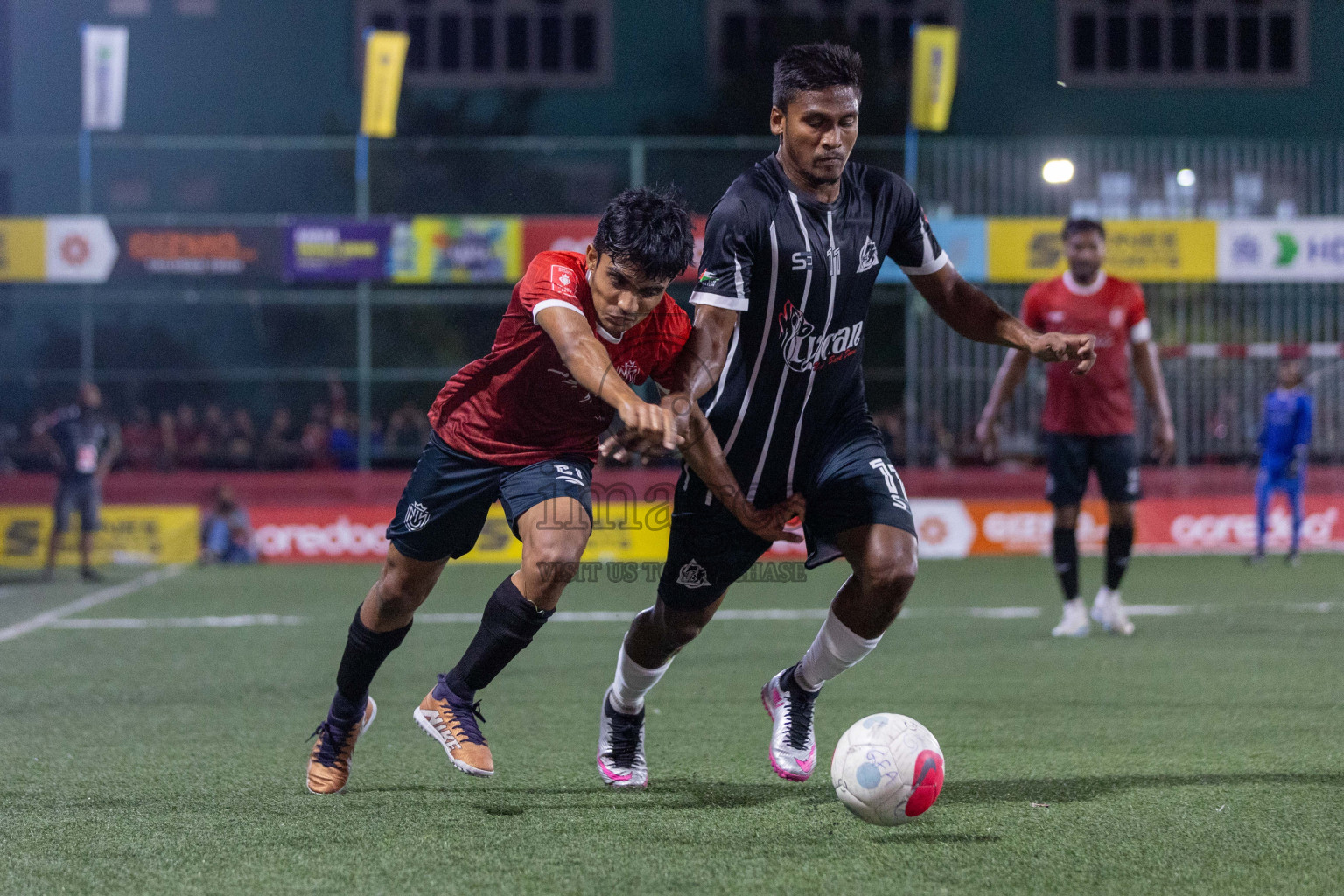 HDh Nolhivaran vs HDh Nolhivaranfaru in Day 18 of Golden Futsal Challenge 2024 was held on Thursday, 1st February 2024, in Hulhumale', Maldives Photos: Nausham Waheed, / images.mv