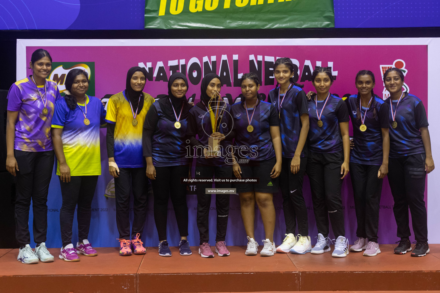 Club Green Streets vs Kulhudhufushi Y&RC in the 1st Division Final of Milo National Netball Tournament 2022 on 22nd July 2022 held in Social Center, Male', Maldives. Photographer: Shuu / images.mv