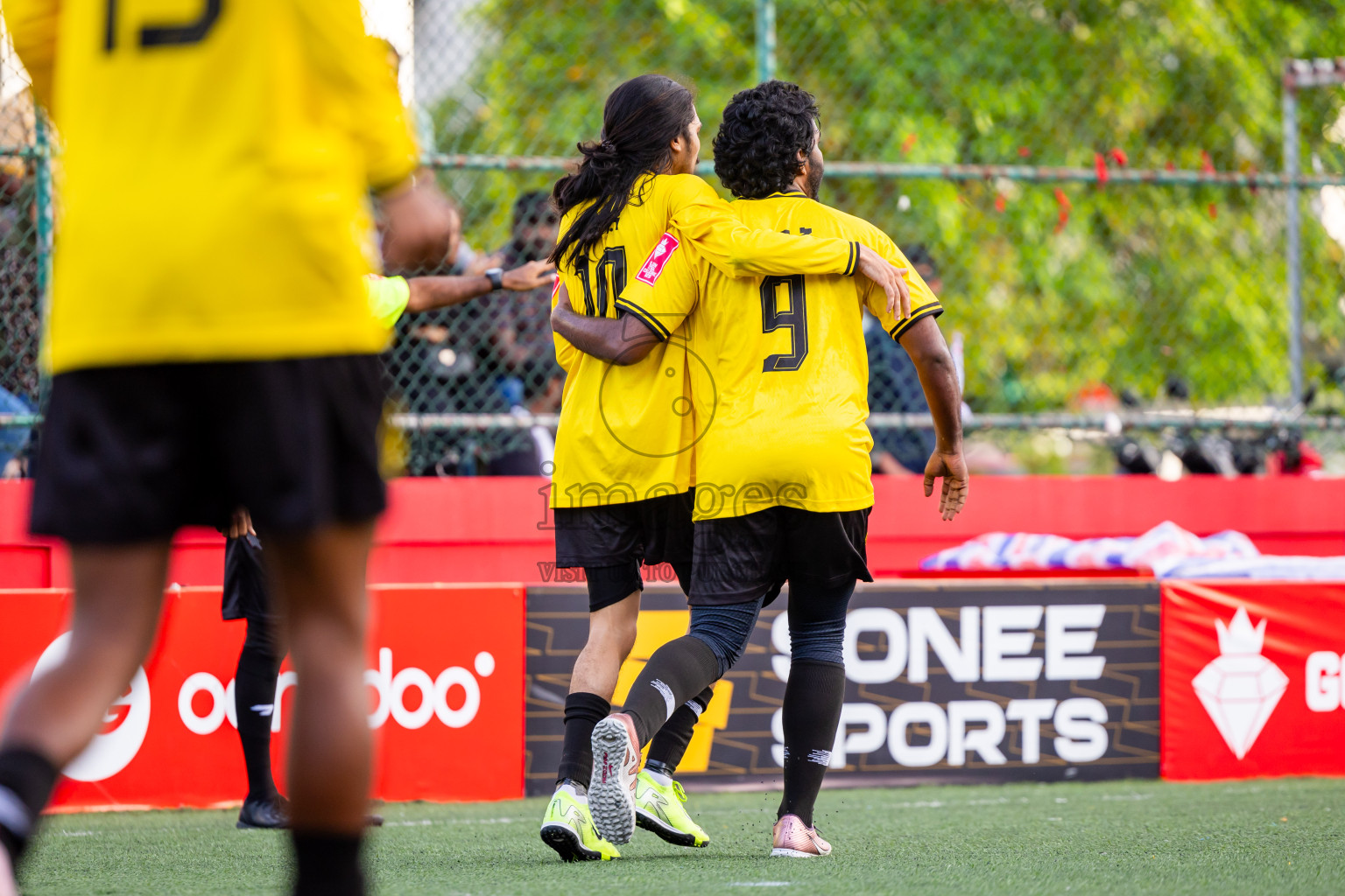F Nilandhoo vs F Magoodhoo in Day 12 of Golden Futsal Challenge 2025 was held on Thursday, 16th January 2025, in Hulhumale', Maldives Photos: Nausham Waheed  / images.mv