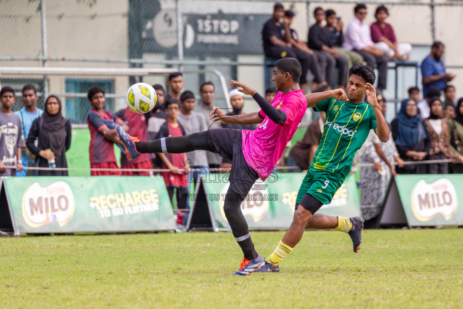 Day 2 of MILO Academy Championship 2025 (U14) was held on Friday, 31st October 2025 at Henveiru Football Grounds, Male', Maldives . 
Photos: Hassan Simah / images.mv