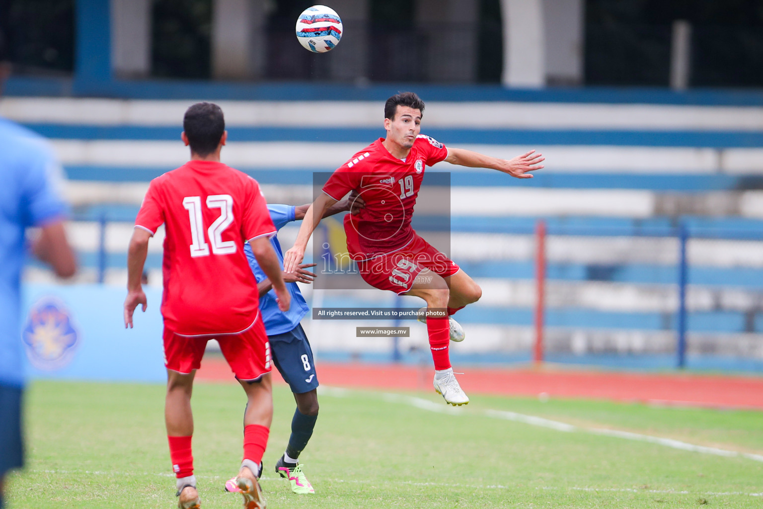 Lebanon vs Maldives in SAFF Championship 2023 held in Sree Kanteerava Stadium, Bengaluru, India, on Tuesday, 28th June 2023. Photos: Nausham Waheed, Hassan Simah / images.mv