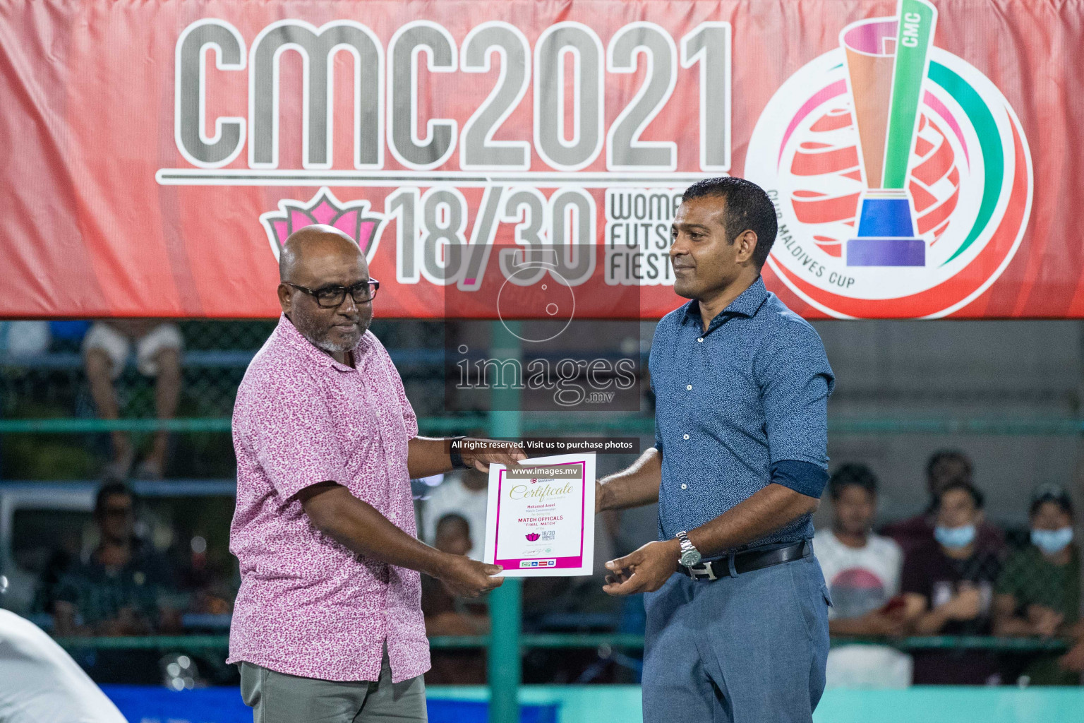 Ports Limited vs WAMCO - in the Finals 18/30 Women's Futsal Fiesta 2021 held in Hulhumale, Maldives on 18 December 2021. Photos by Nausham Waheed & Shuu Abdul Sattar