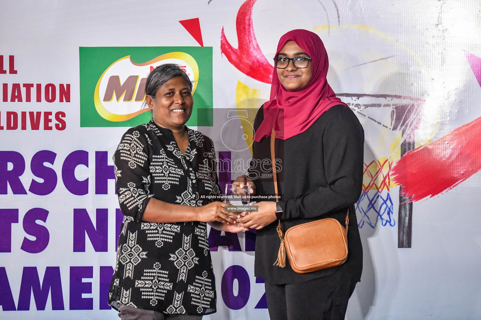 Final of Inter-School Parents Netball Tournament was held in Male', Maldives on 4th December 2022. Photos: Nausham Waheed / images.mv