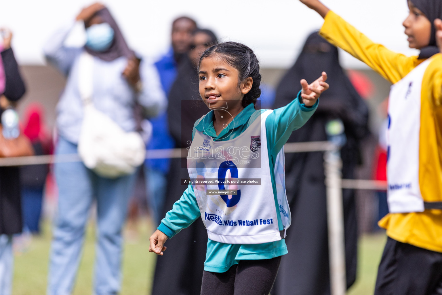 Day 2 of Nestle' Kids Netball Fiesta 2023 held in Henveyru Stadium, Male', Maldives on Thursday, 1st December 2023. Photos by Nausham Waheed / Images.mv