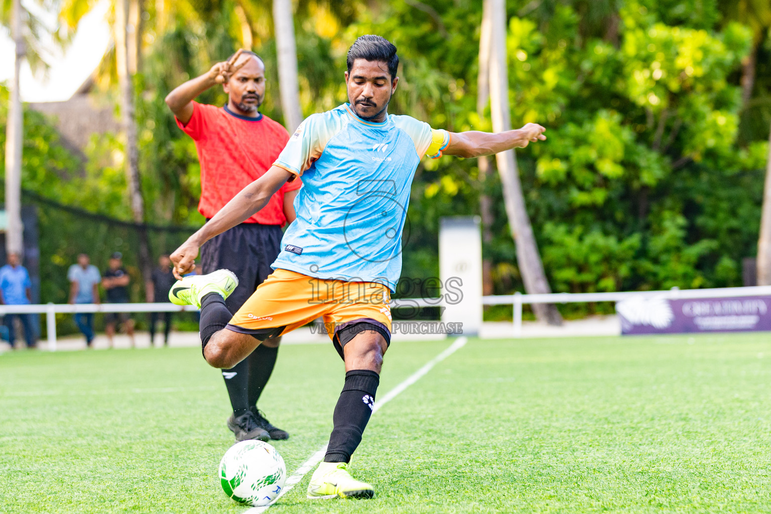Oblu Sangli vs Joy Island in Resort League 2025 (North Male Zone) day 4 was held on Saturday, 6th September 2025 in One And Only Reethi Rah Maldives Resort, Photos: Areef Adam / images.mv