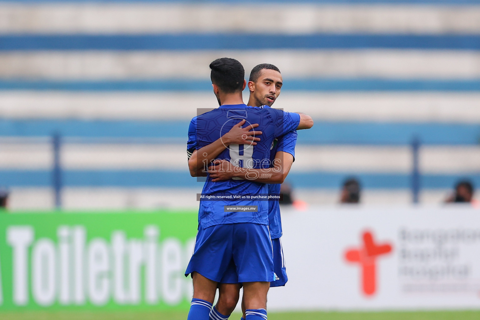 Kuwait vs Bangladesh in the Semi-final of SAFF Championship 2023 held in Sree Kanteerava Stadium, Bengaluru, India, on Saturday, 1st July 2023. Photos: Nausham Waheed, Hassan Simah / images.mv