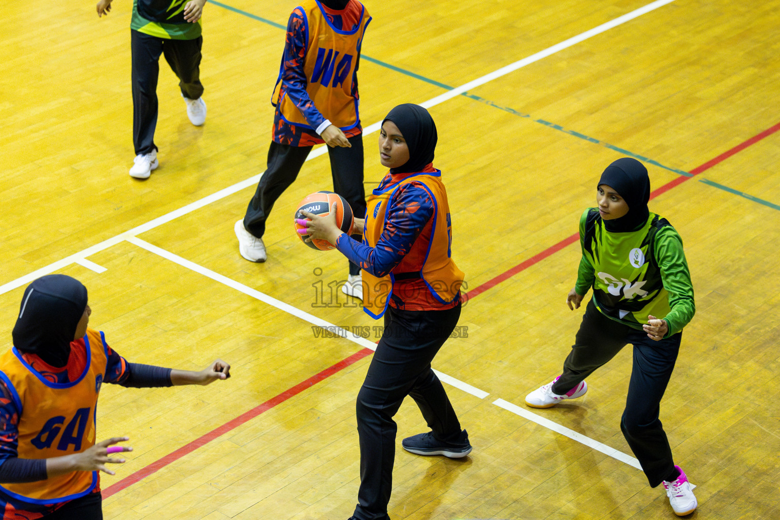 Day 13 of 25th Inter-School Netball Tournament was held in Social Center at Male', Maldives on Saturday, 24th August 2024. Photos: Mohamed Mahfooz Moosa / images.mv