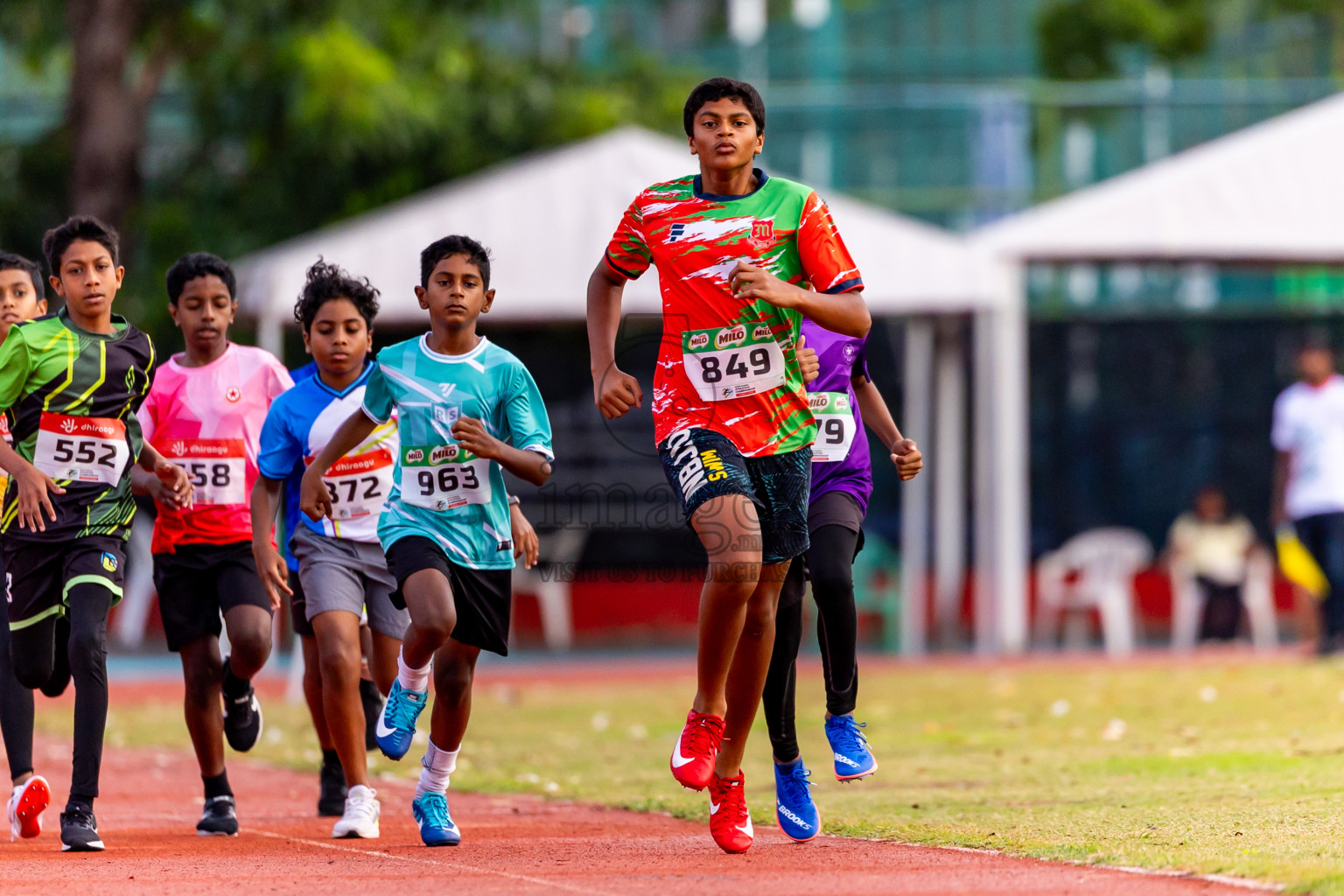 Day 5 of Inter-school Athletics Championship 2025 held in Ekuveni Synthetic Track, Male', Maldives on Saturday, 11th October 2025. Photos by: Nausham Waheed / Images.mv