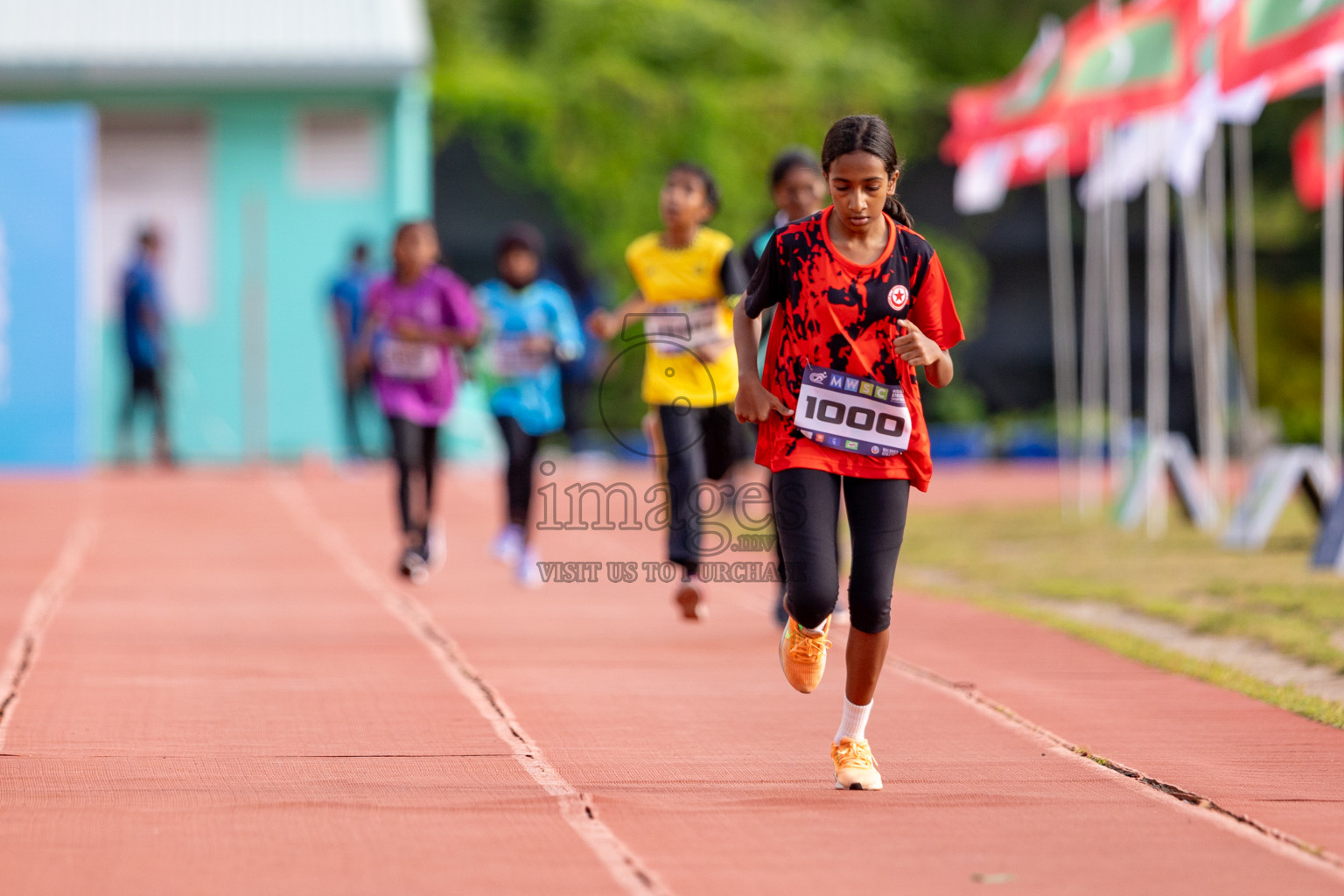 Day 3 of MWSC Interschool Athletics Championships 2024 held in Hulhumale Running Track, Hulhumale, Maldives on Monday, 11th November 2024. 
Photos by: Hassan Simah / Images.mv