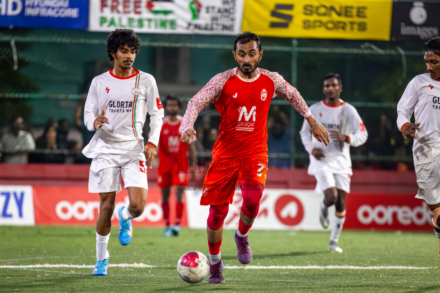 L Isdhoo vs L Maavah in Day 24 of Golden Futsal Challenge 2024 was held on Wednesday , 7th February 2024 in Hulhumale', Maldives
Photos: Ismail Thoriq / images.mv