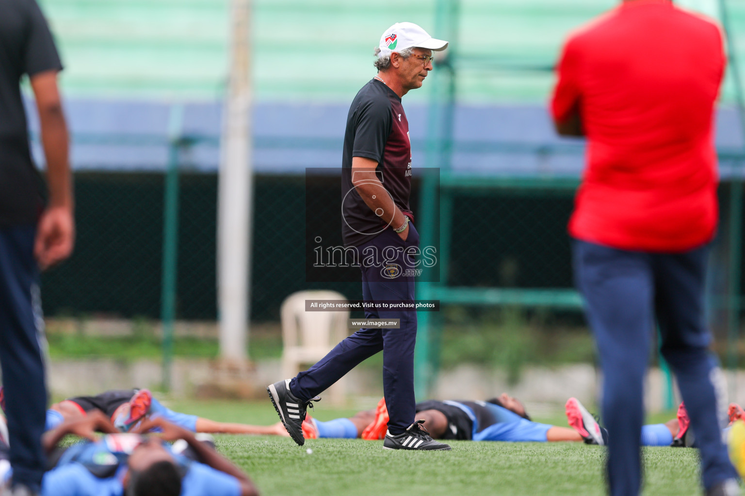 Maldives Practice Sessions on 26 June 2023 before their match in Bangabandhu SAFF Championship 2023 held in Bengaluru Football Ground