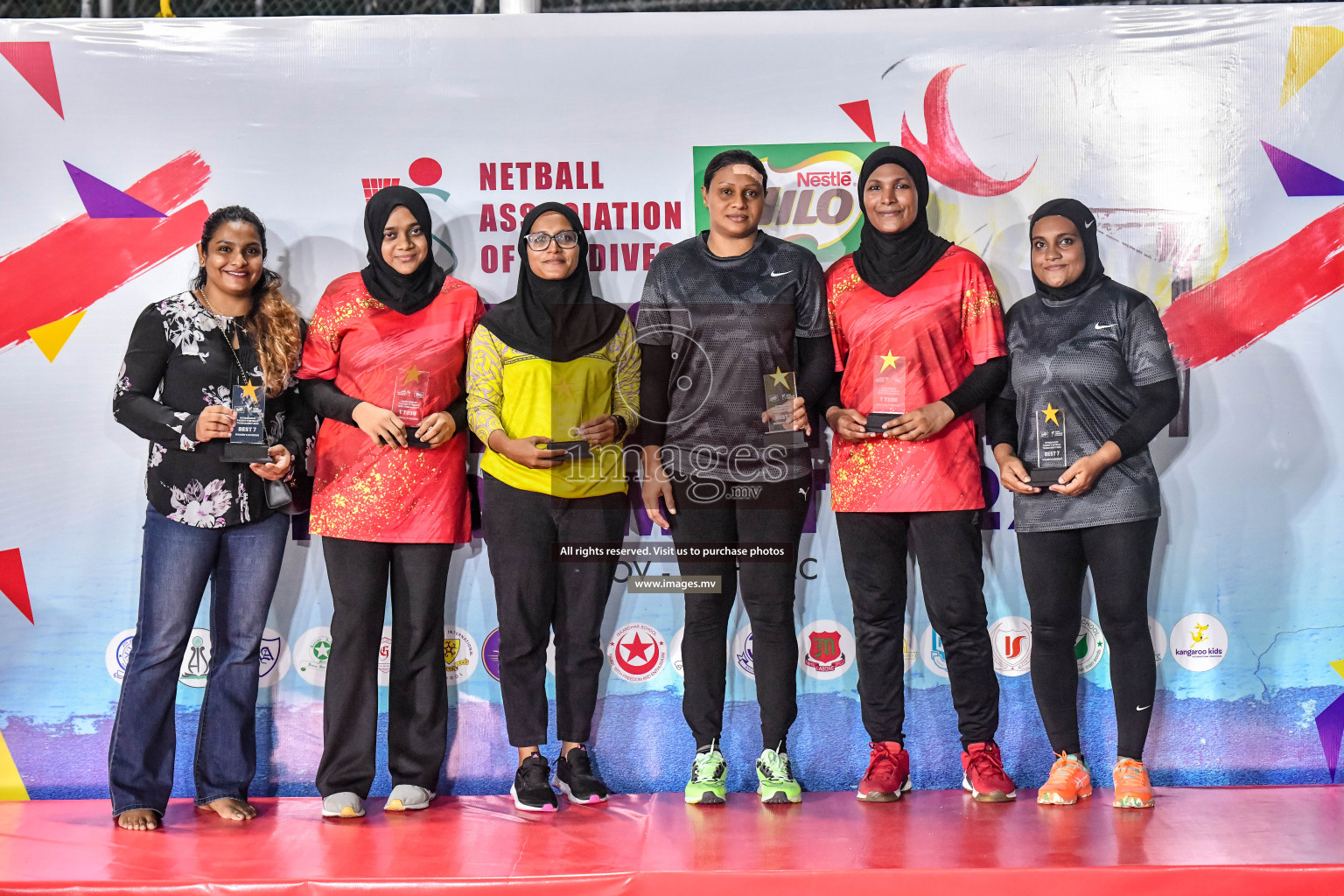 Final of Inter-School Parents Netball Tournament was held in Male', Maldives on 4th December 2022. Photos: Nausham Waheed / images.mv