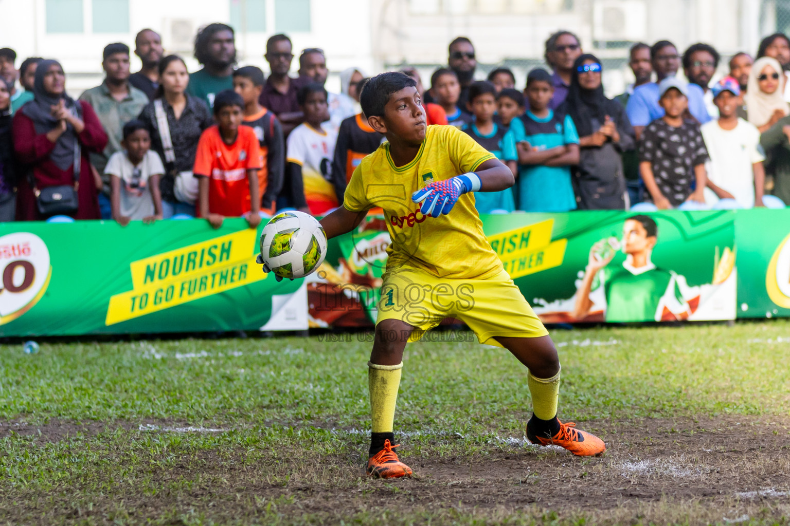 Day 4 of MILO Academy Championship 2024 - U12 was held at Henveiru Grounds in Male', Maldives on Sunday, 7th July 2024. Photos: Nausham Waheed / images.mv