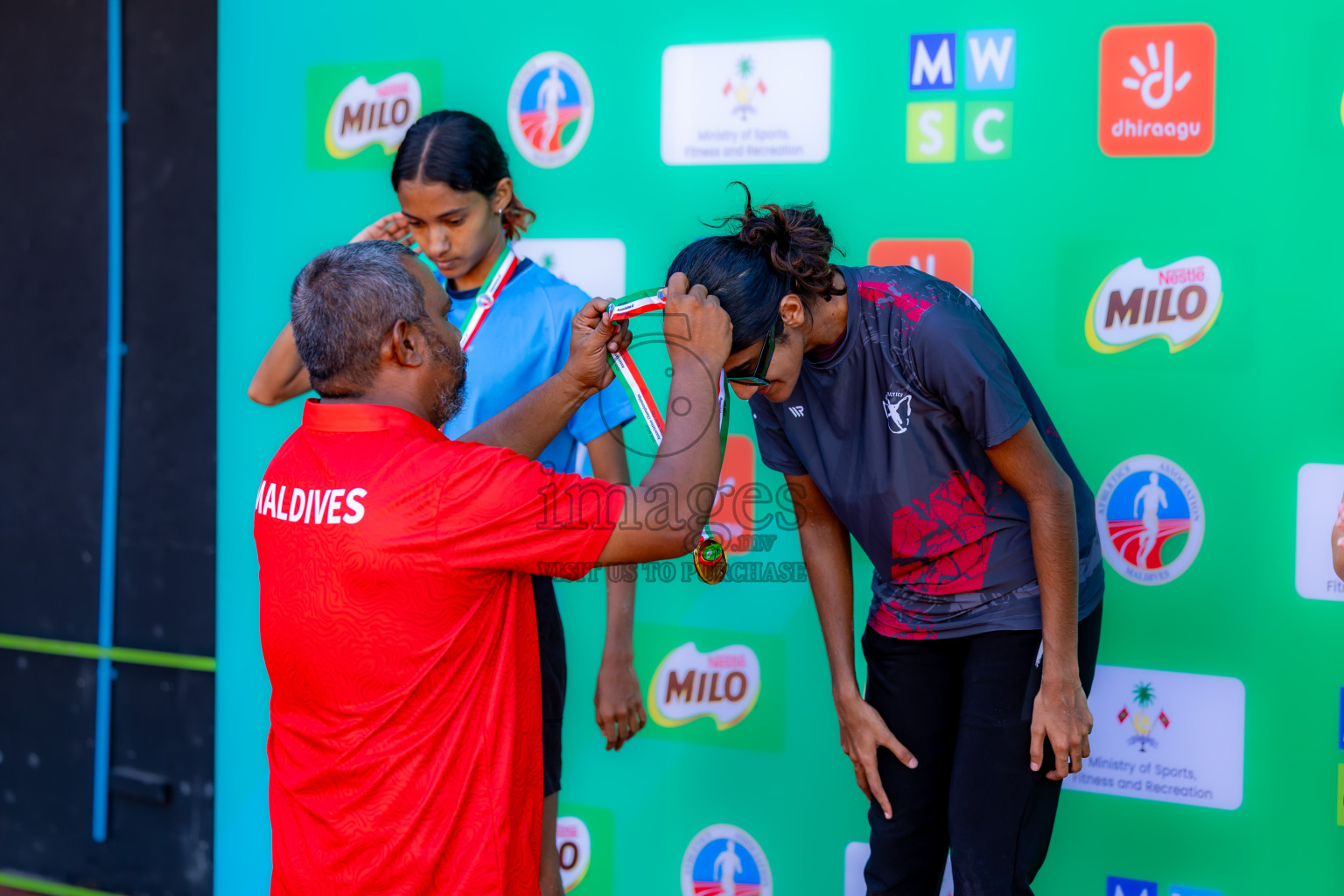 Day 1 of 12th Milo Association Championships was held in Ekuveni Track at Male', Maldives on Thursday, 24th April 2025. Photos: Nausham Waheed  / images.mv