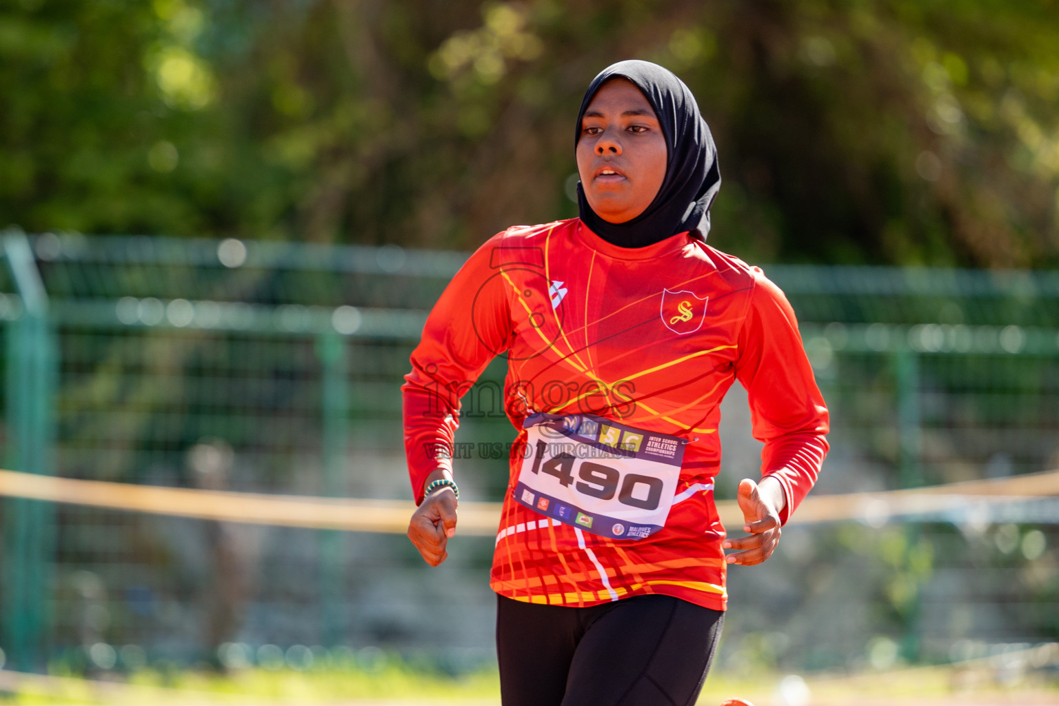 Day 2 of MWSC Interschool Athletics Championships 2024 held in Hulhumale Running Track, Hulhumale, Maldives on Sunday, 10th November 2024. 
Photos by:  Hassan Simah / Images.mv