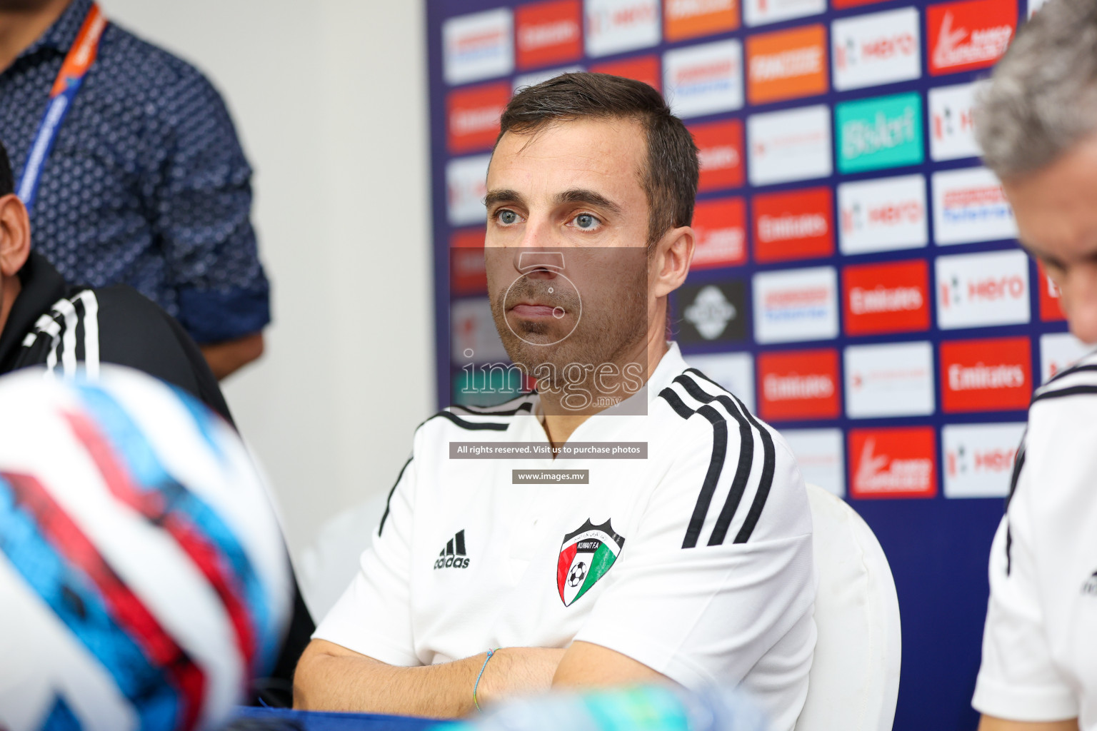 Saff Championship Final Pre-match press conference held in Sree Kanteerava Stadium, Bengaluru, India, on Monday, 3rd July 2023. Photos: Nausham Waheed / images.mv