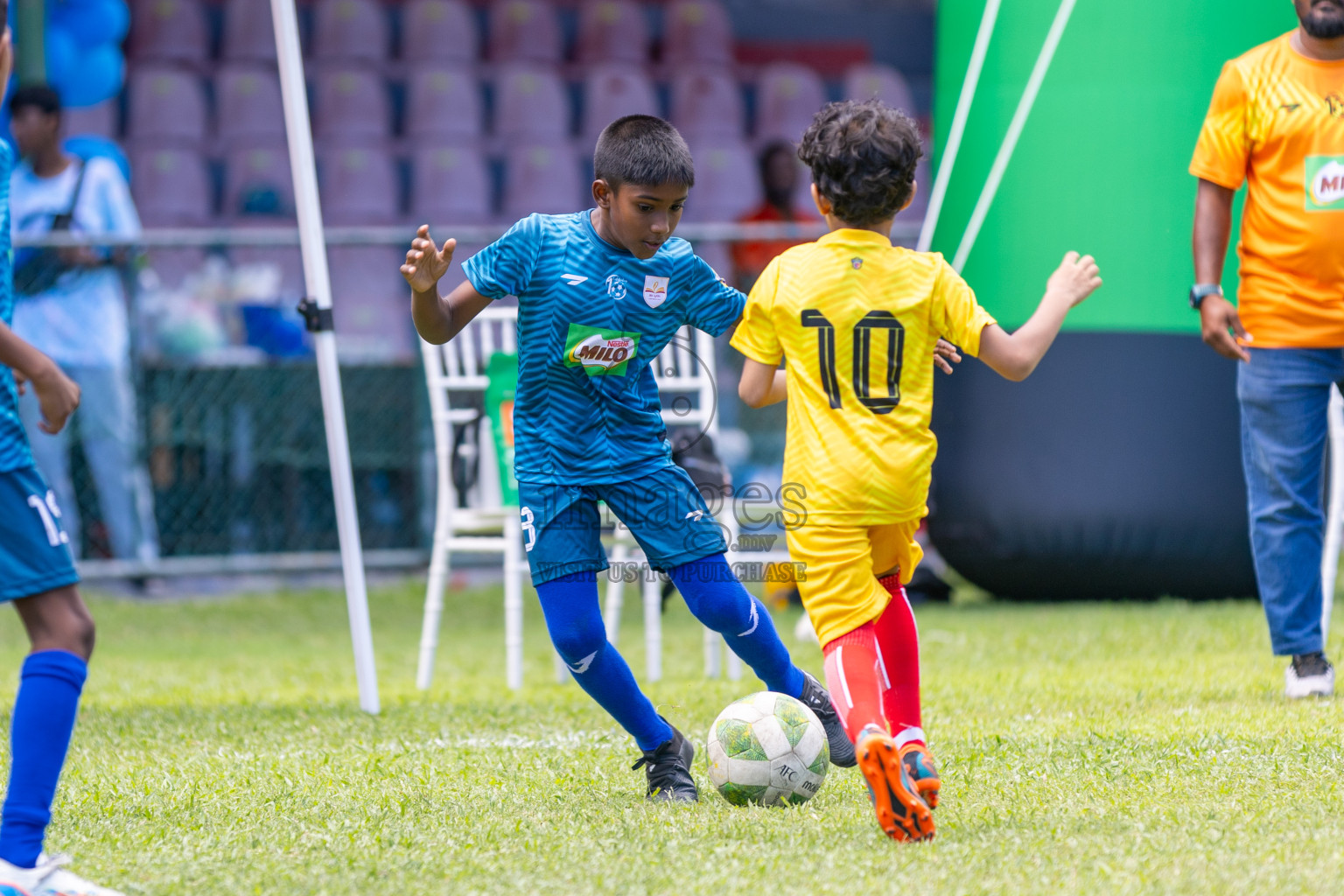 Day 2 of MILO Kids Football Fiesta was held at National Stadium in Male', Maldives on Saturday, 24th February 2024.