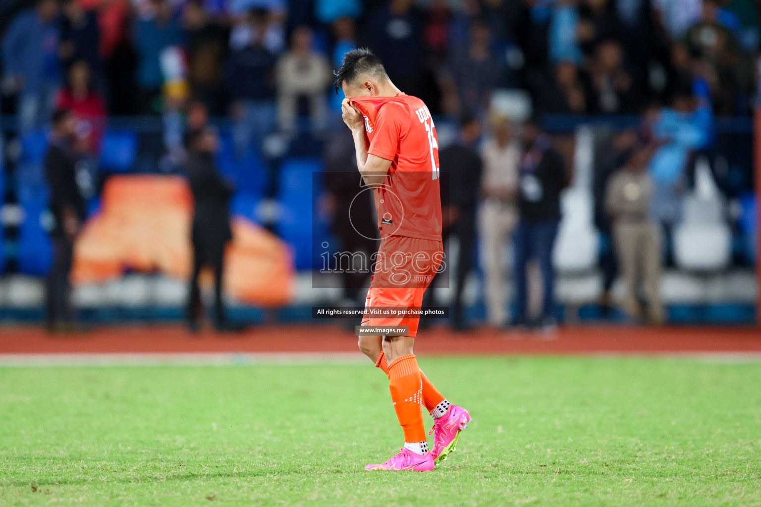 Kuwait vs India in the Final of SAFF Championship 2023 held in Sree Kanteerava Stadium, Bengaluru, India, on Tuesday, 4th July 2023. Photos: Nausham Waheed / images.mv