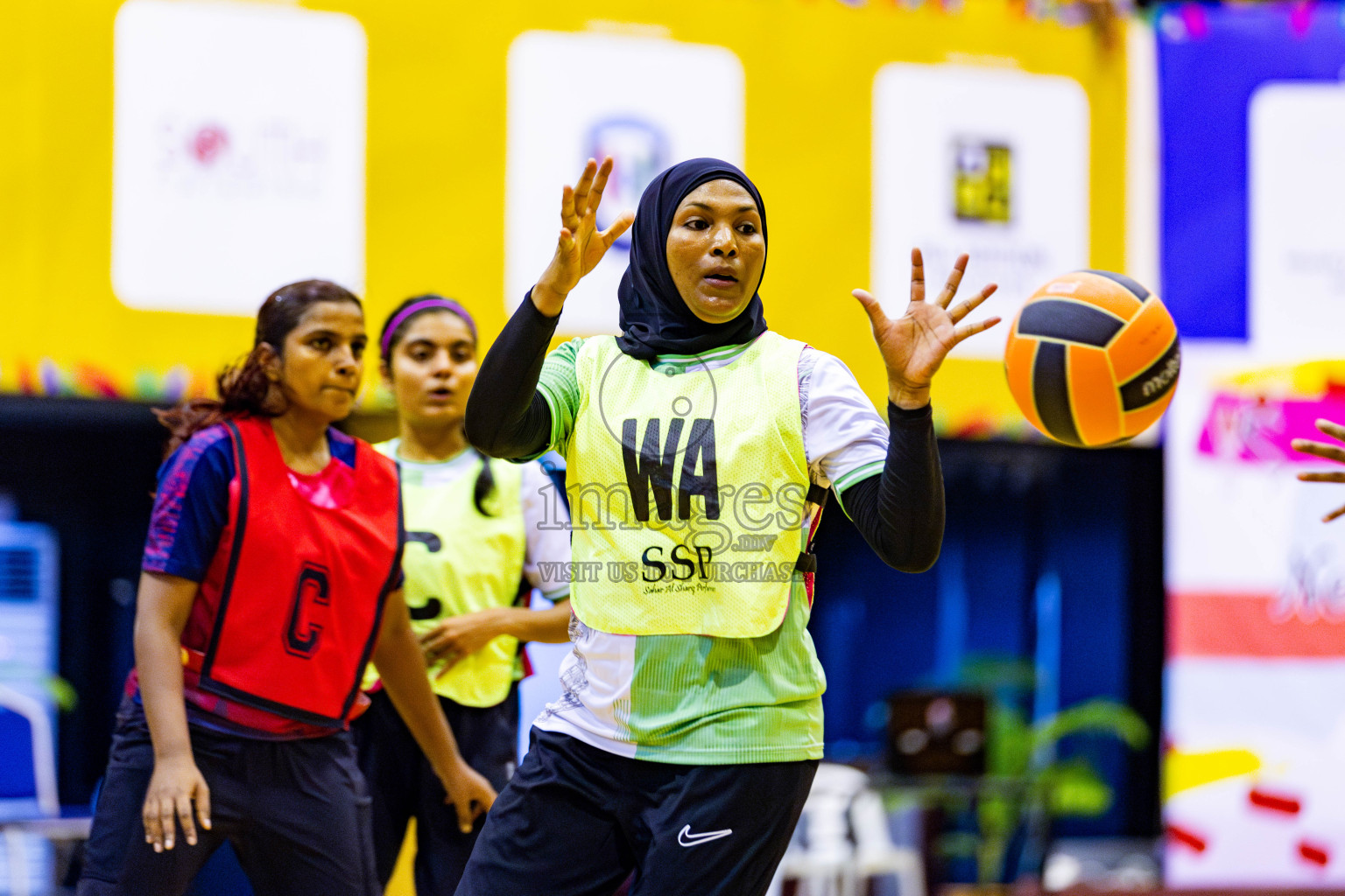 Club Matrix vs Club Green Streets in Final of 21st National Netball Tournament was held in Social Canter at Male', Maldives on Wednesday, 22nd May 2024. Photos: Nausham Waheed / images.mv