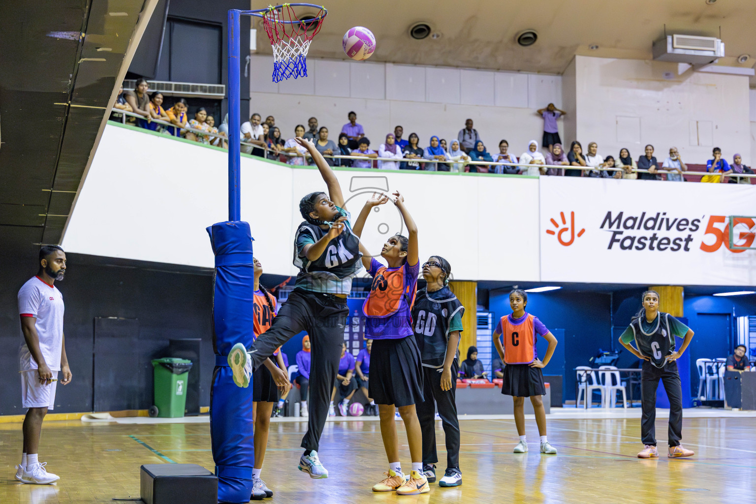 Day 15 of 26th Inter-School Netball Tournament 2025 was held in Social Center Indoor Hall on Thursday, 6th November 2025. Photos: Areef Adam / images.mv