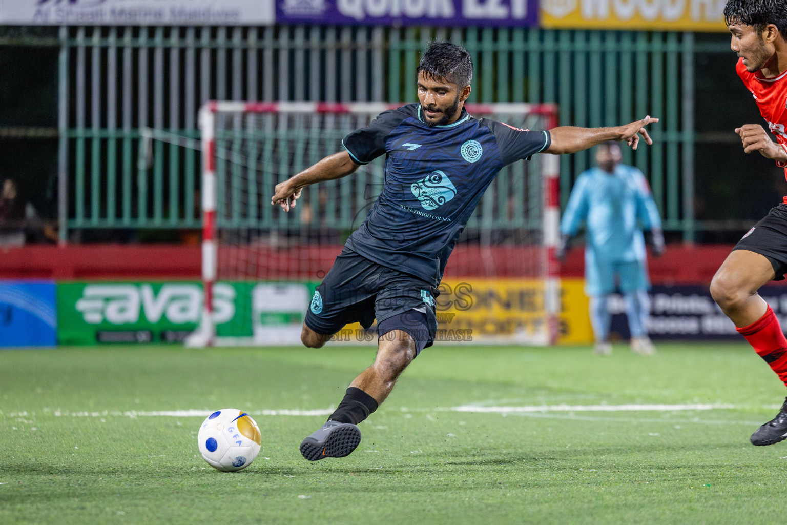 Sh Maroshi vs Sh Feydhoo in Day 11 of Golden Futsal Challenge 2025 was held on Wednesday, 15th January 2025, in Hulhumale', Maldives Photos: Mohamed Mahfooz Moosa / images.mv
