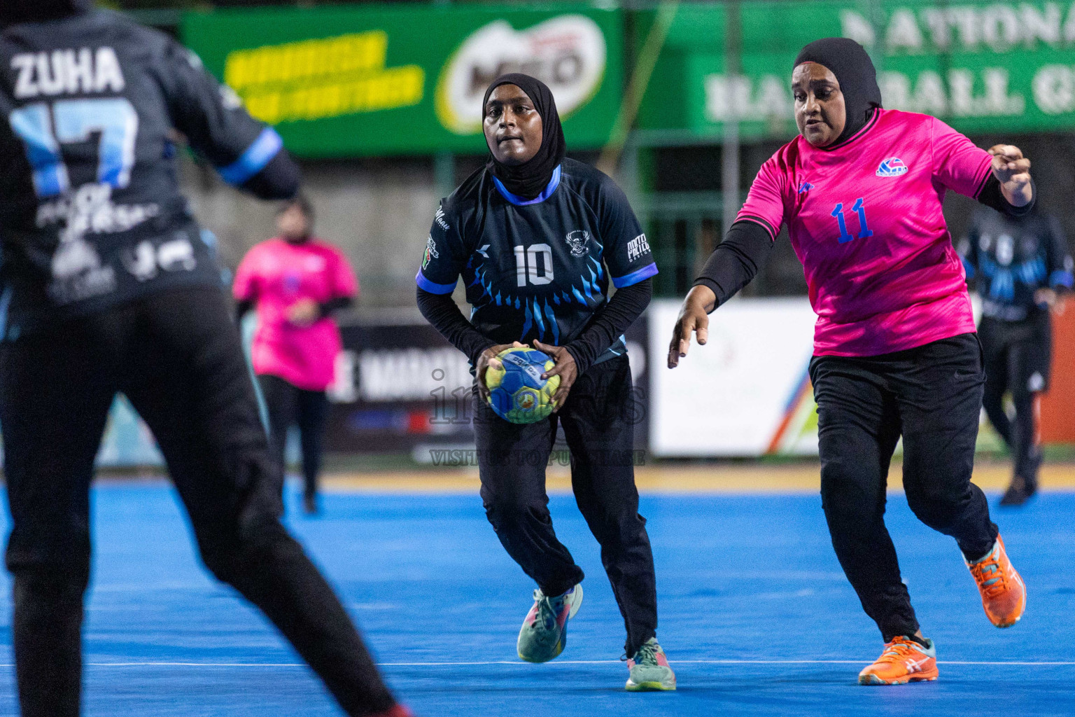 Day 18 of 10th National Handball Tournament 2023, held in Handball ground, Male', Maldives on Sunday, 17th December 2023 Photos: Nausham Waheed/ Images.mv