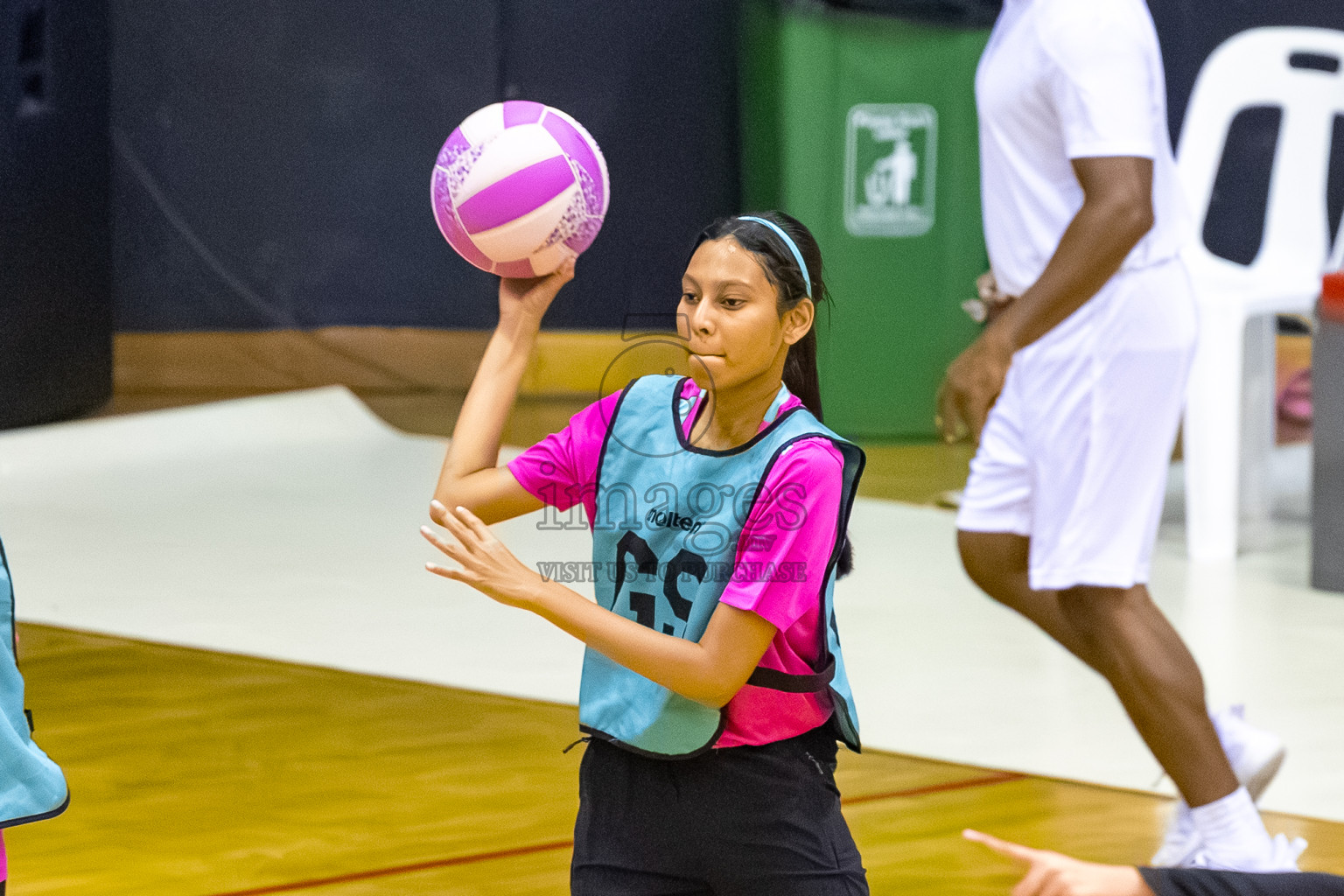 Day 8 of 24th Milo Netball Association Championship was held in Social Center at Male', Maldives on Monday, 8th September 2025. Photos: Mohamed Mahfooz Moosa / images.mv