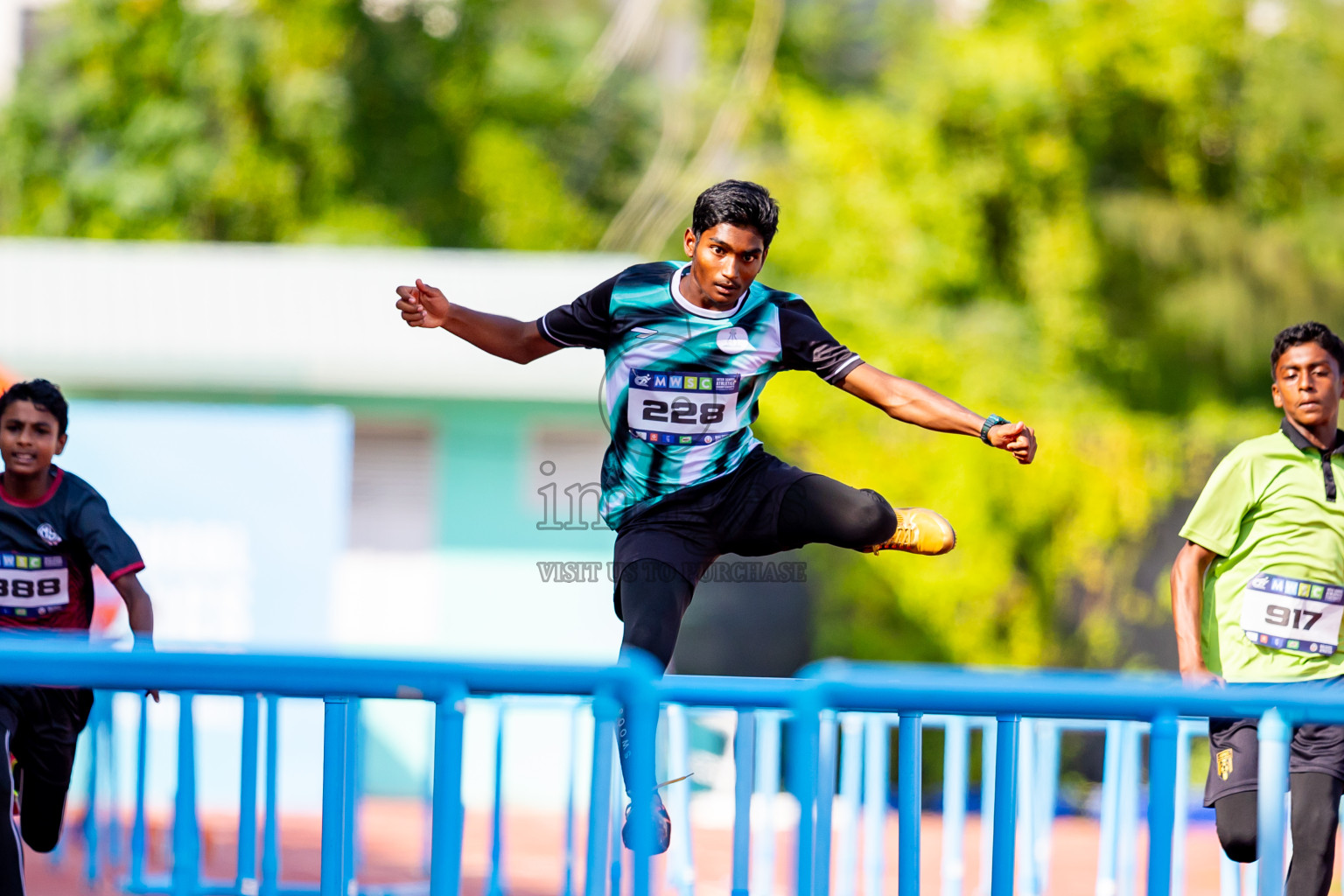 Day 4 of MWSC Interschool Athletics Championships 2024 held in Hulhumale Running Track, Hulhumale, Maldives on Tuesday, 12th November 2024. Photos by: Nausham Waheed / Images.mv