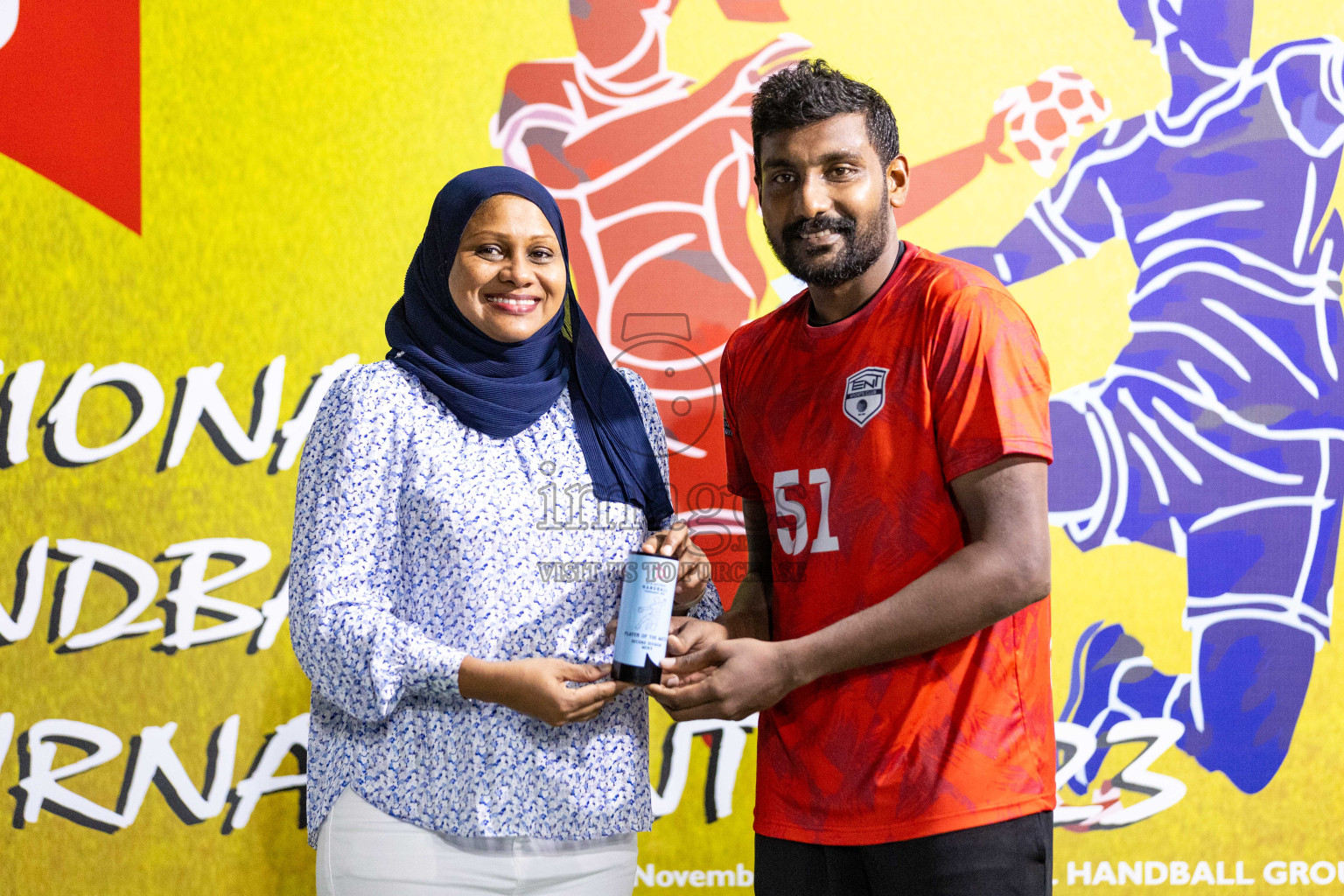 Day 19 of 10th National Handball Tournament 2023, held in Handball ground, Male', Maldives on Tuesday, 19th December 2023 Photos: Nausham Waheed/ Images.mv