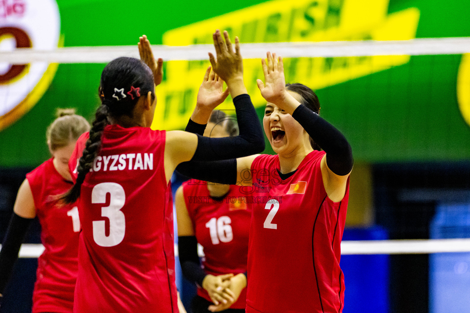 Nepal vs Kyrgyzstan in Day 2 of CAVA U20 Woman's Volleyball Championship 2024 was held in Social Center, Male', Maldives on 19th July 2024. Photos: Nausham Waheed / images.mv