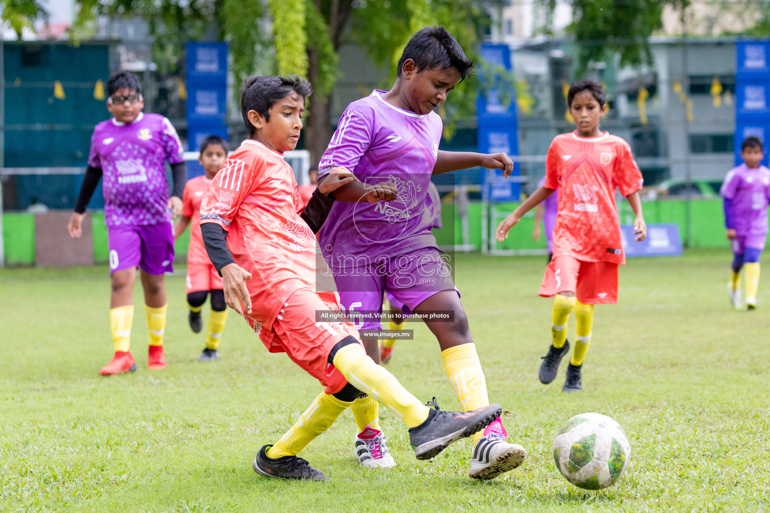 Day 1 of Milo kids football fiesta, held in Henveyru Football Stadium, Male', Maldives on Wednesday, 11th October 2023 Photos: Nausham Waheed/ Images.mv