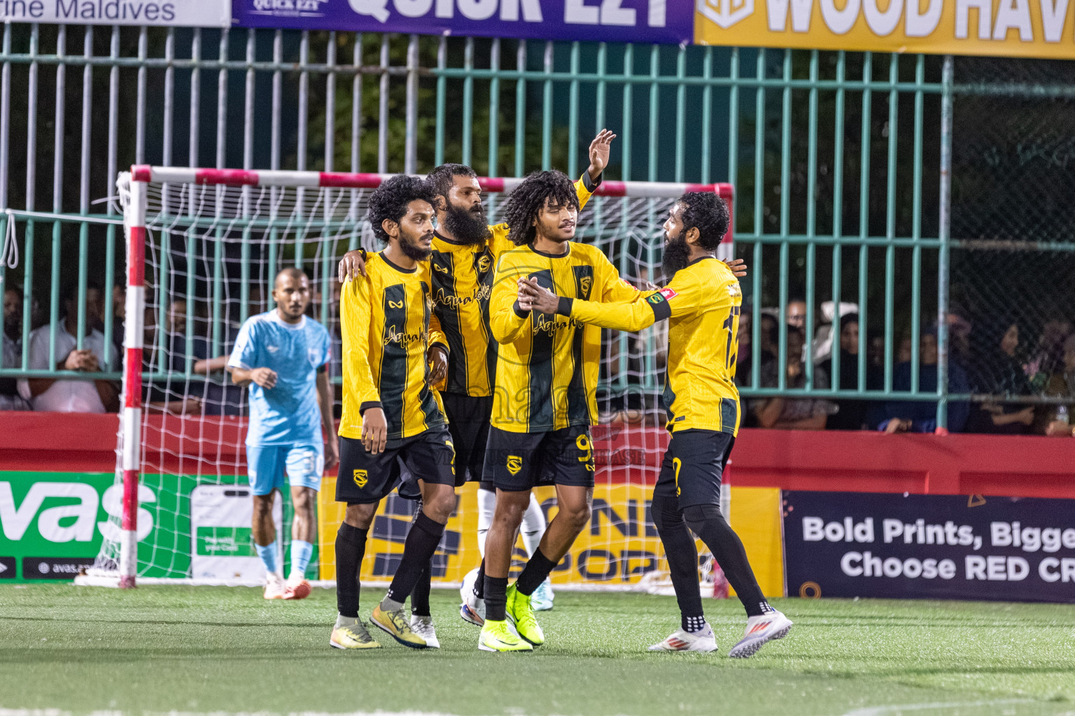 HA Dhidhdhoo vs HA Vashafaru in Day 5 of Golden Futsal Challenge 2025 on Thursday, 9th January 2025, in Hulhumale', Maldives 
Photos: Hassan Simah / images.mv