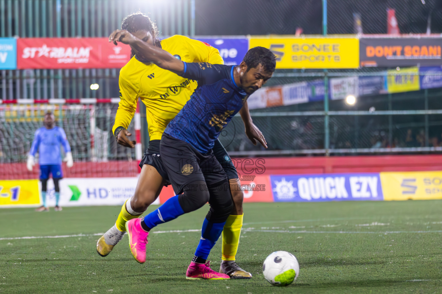 M Dhiggaru vs M Kolhufushi in Day 22 of Golden Futsal Challenge 2024 was held on Monday , 5th February 2024 in Hulhumale', Maldives
Photos: Ismail Thoriq / images.mv